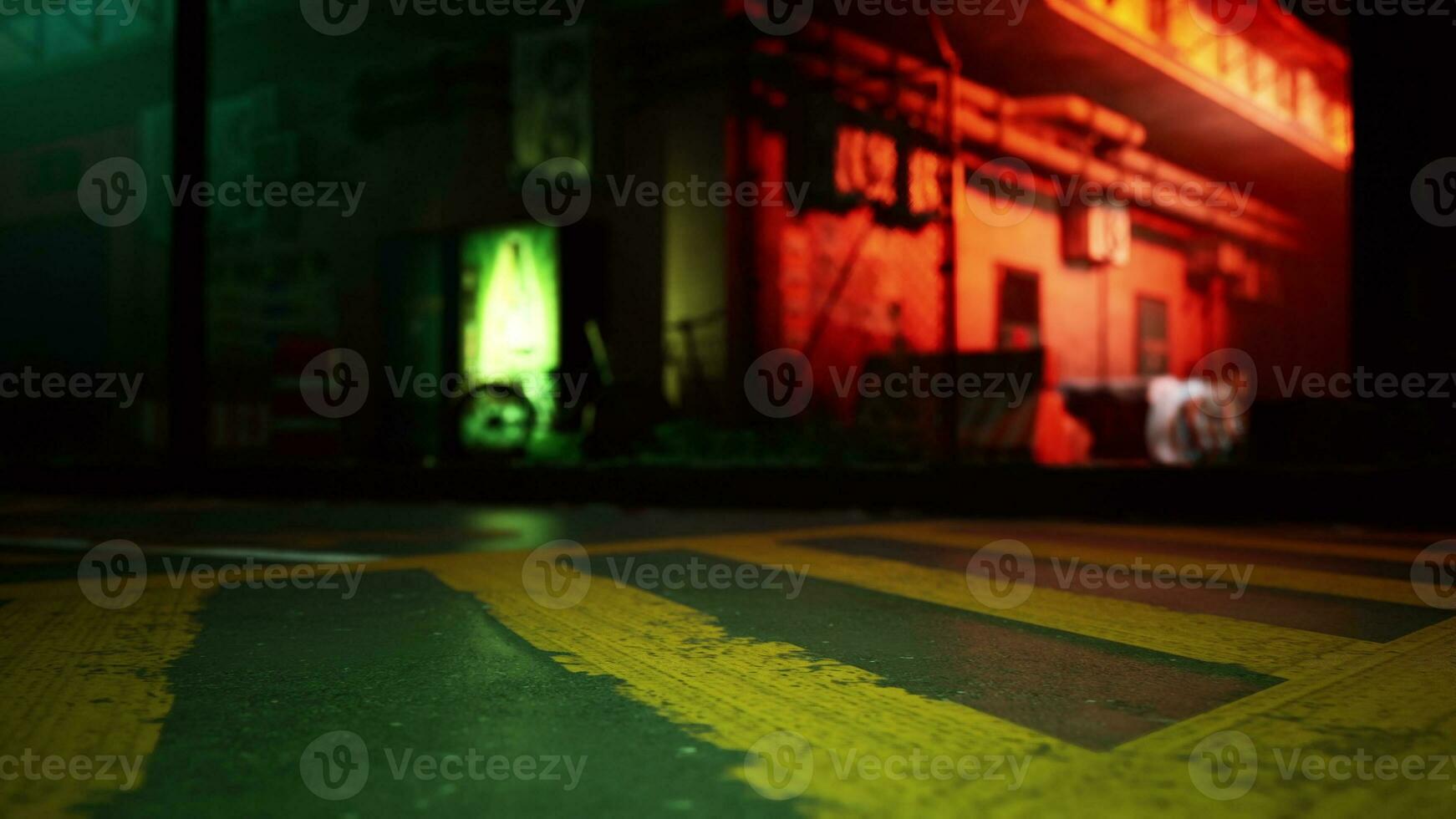 un' verde e giallo strada cartello seduta su il lato di un' strada foto