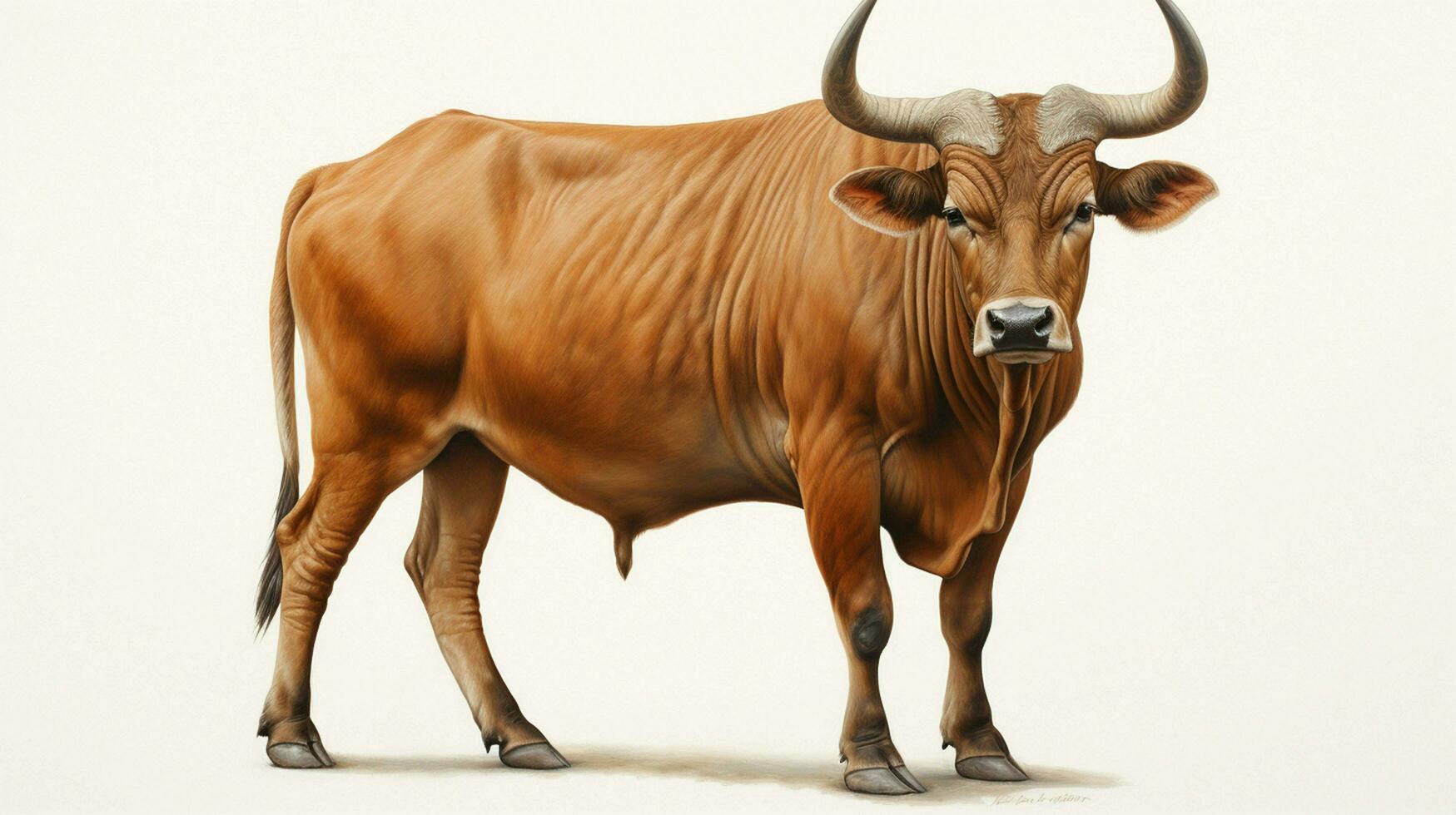 ai generato banteng natura animale sfondo sfondo foto