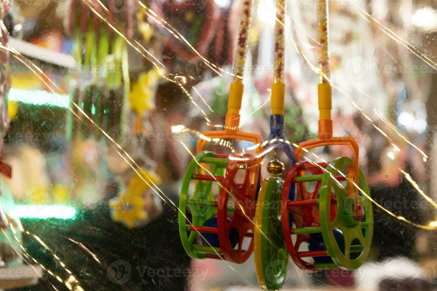 colorato plastica giocattoli per Natale foto