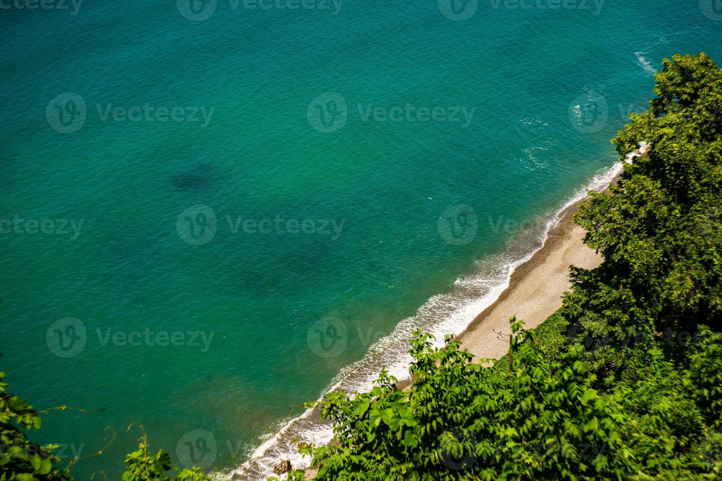 famosa vista dal promontorio verde al mar nero foto