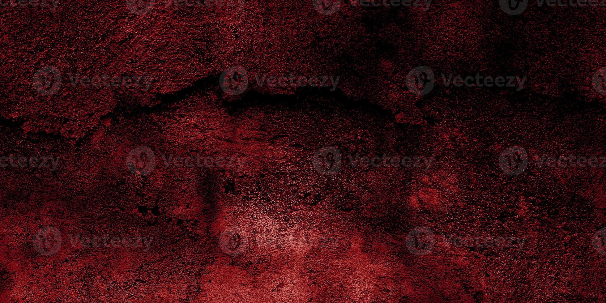 sfondo horror rosso e nero. cemento rosso scuro grunge texture foto