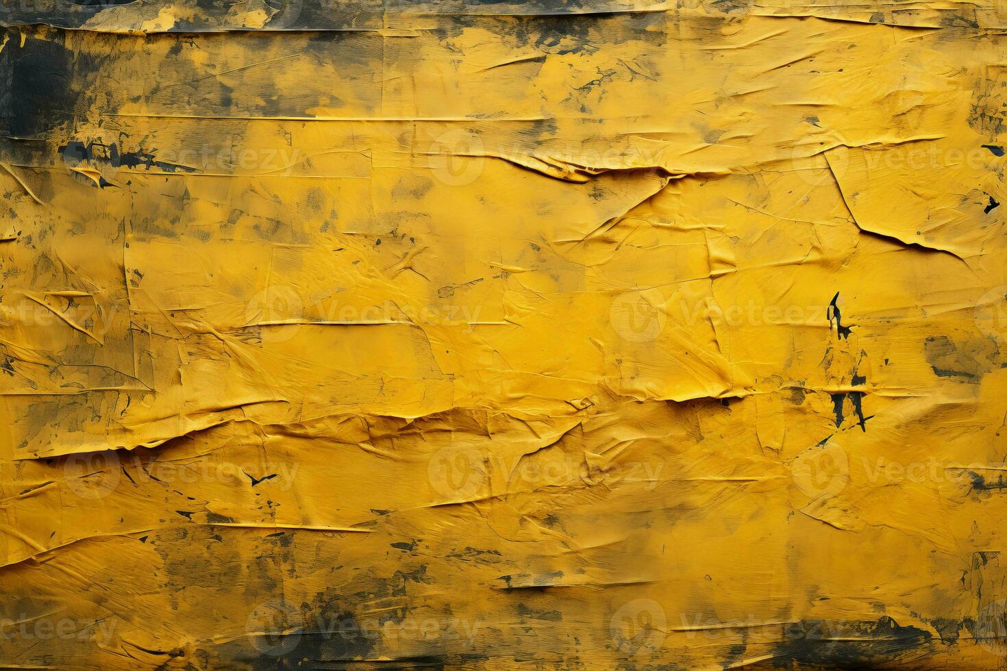 ai generato afflitto giallo strutturale sfondo, Perfetto per banner e manifesti, evocando il sentire di il autunno stagione. foto