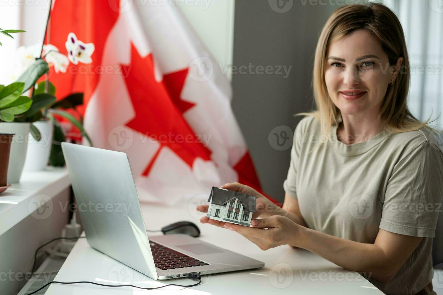 Canada nazionale bandiera attività commerciale comunicazione connessione concetto foto