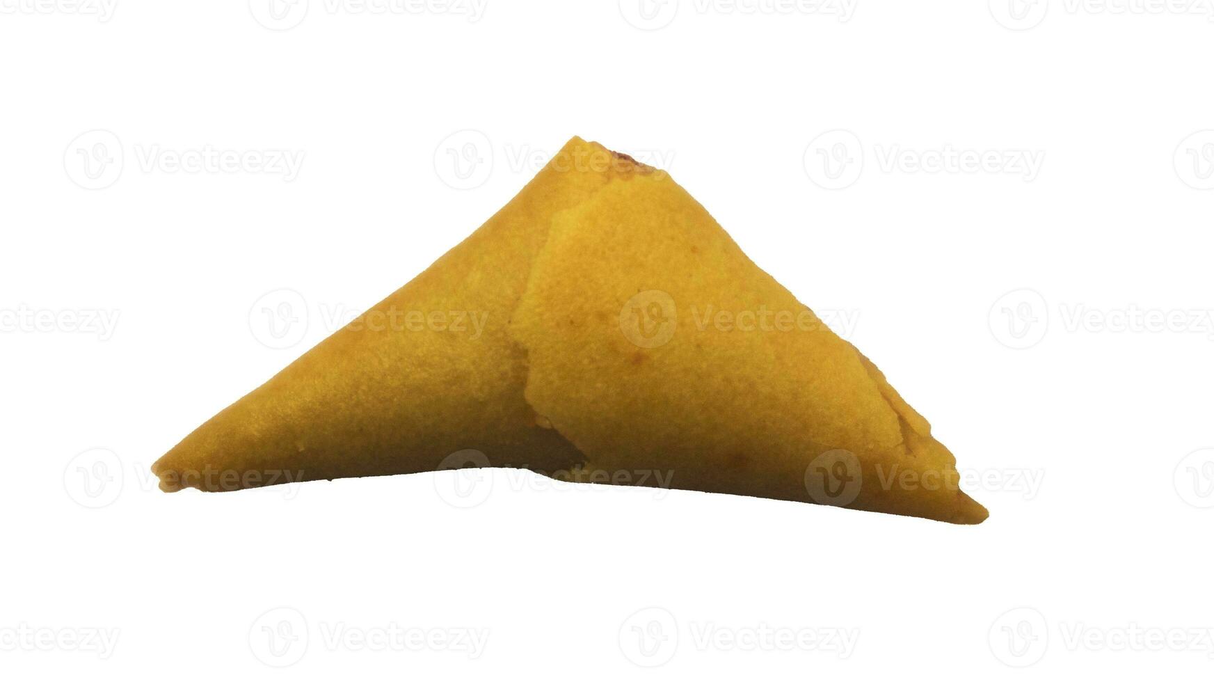 samosa o pakora isolato su bianca sfondo. indiano o pakistano spuntini. foto