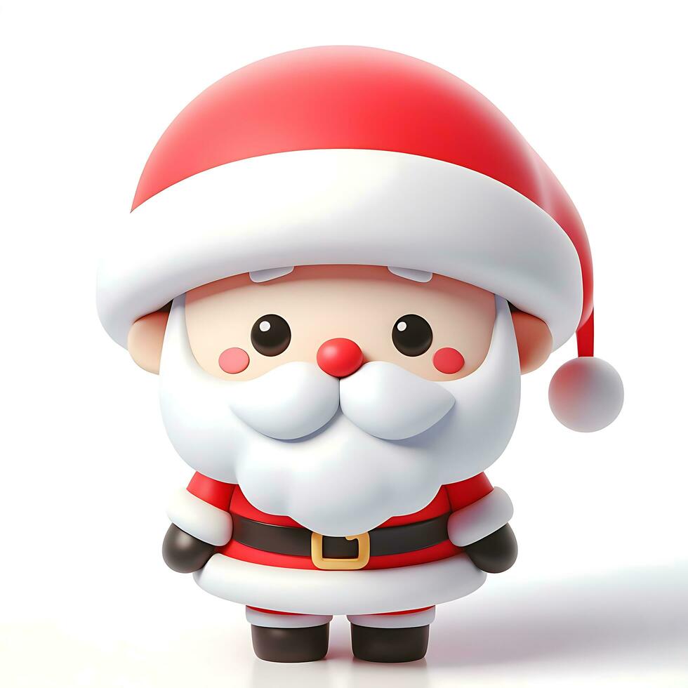 Natale carino Santa Claus cartone animato vettore modello foto