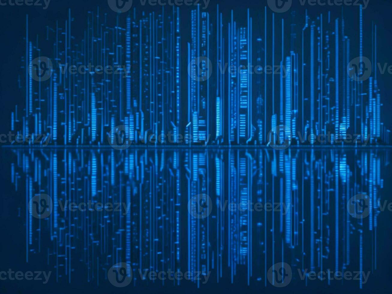 ai generato digitale cyberspazio con particelle e digitale dati Rete connessioni. alto velocità connessione e dati analisi tecnologia digitale astratto sfondo concetto. 3d interpretazione foto