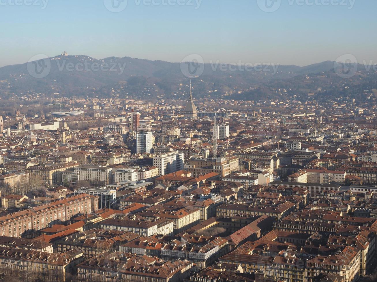 veduta aerea di torino foto