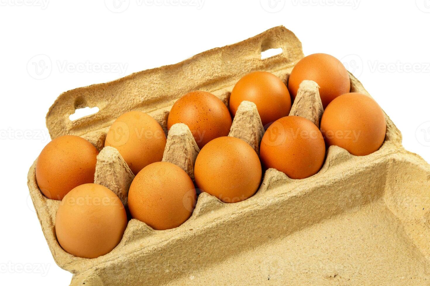 dieci uova nel confezione carta muffa scatola foto