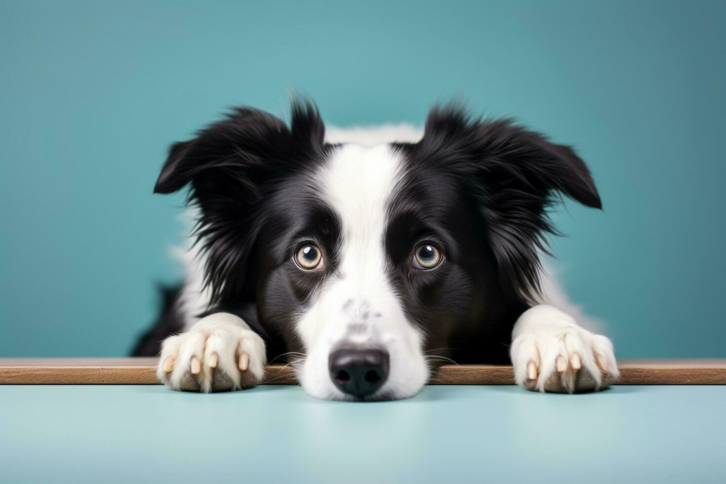 ai generato di cui indietro confine collie cane con copia spazio foto