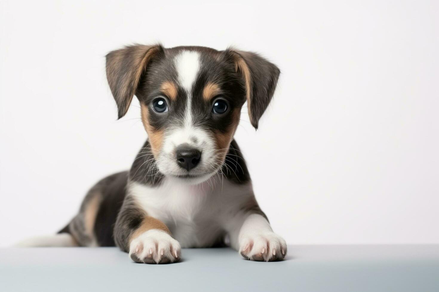 ai generato adorabile misto razza cucciolo con copia spazio foto