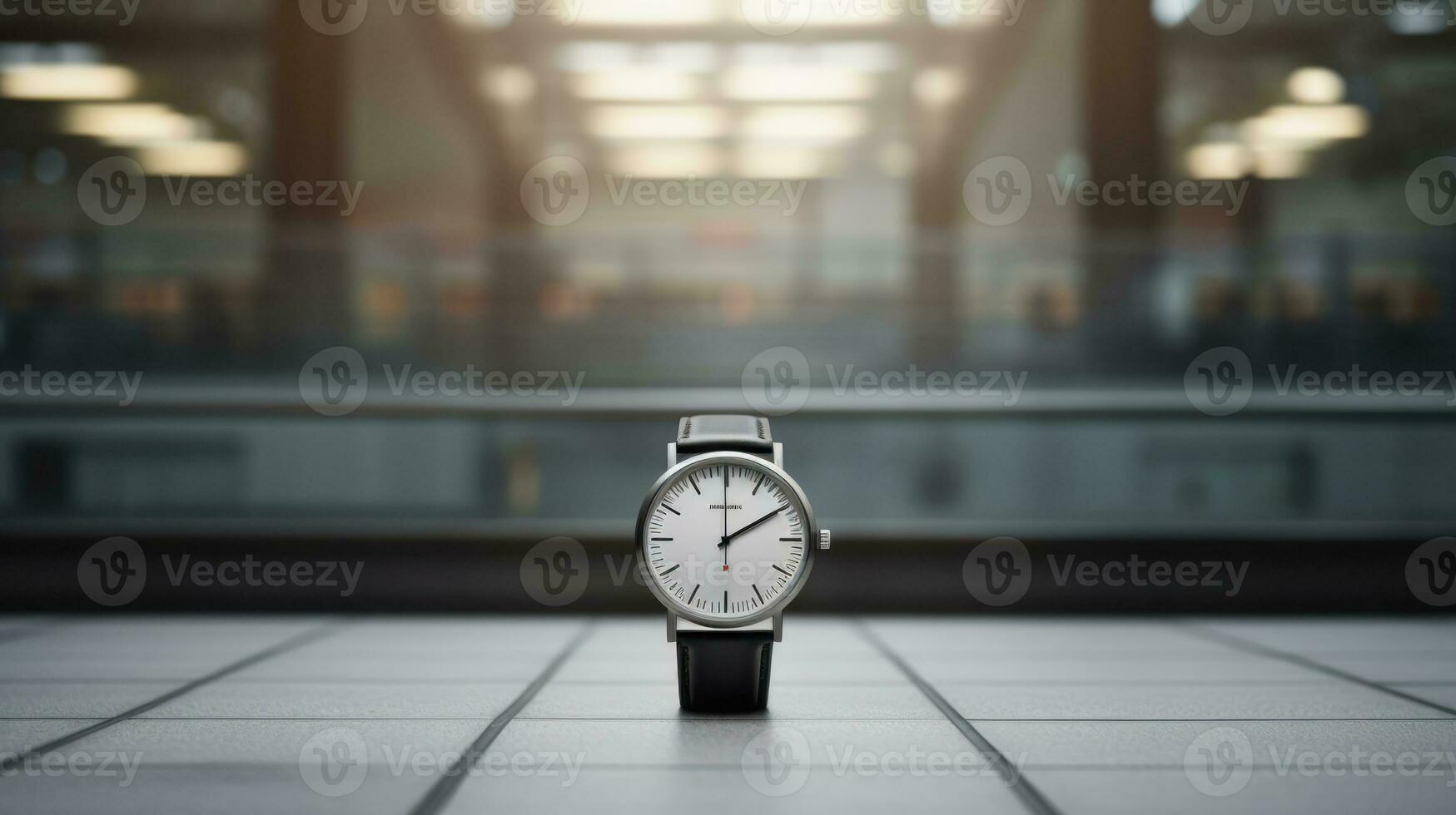 ai generato ora personale minuto orologio da polso design orologio argento lusso moderno sfondo avvicinamento foto