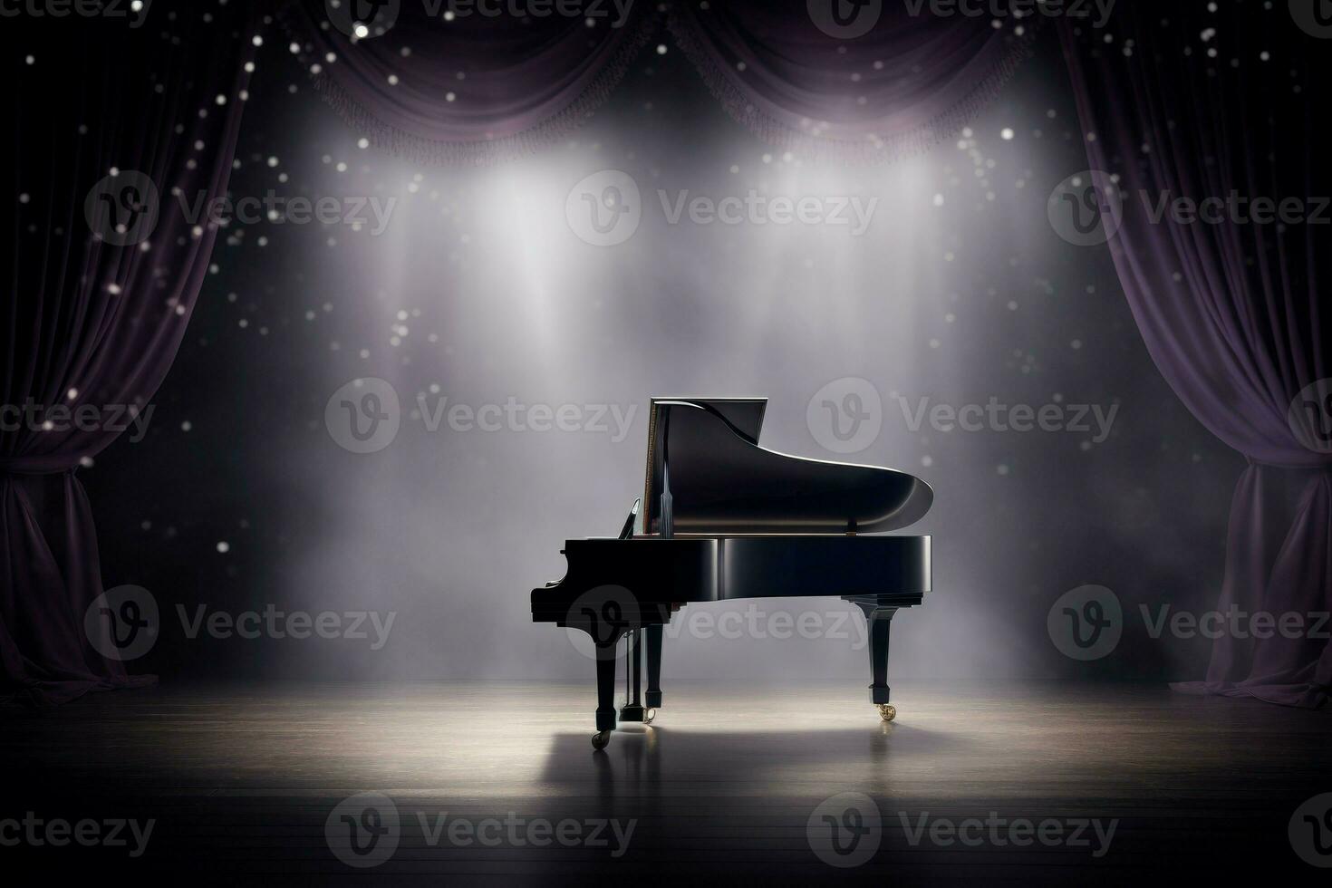 ai generato sofisticato mille dollari pianoforte scena. creare ai foto