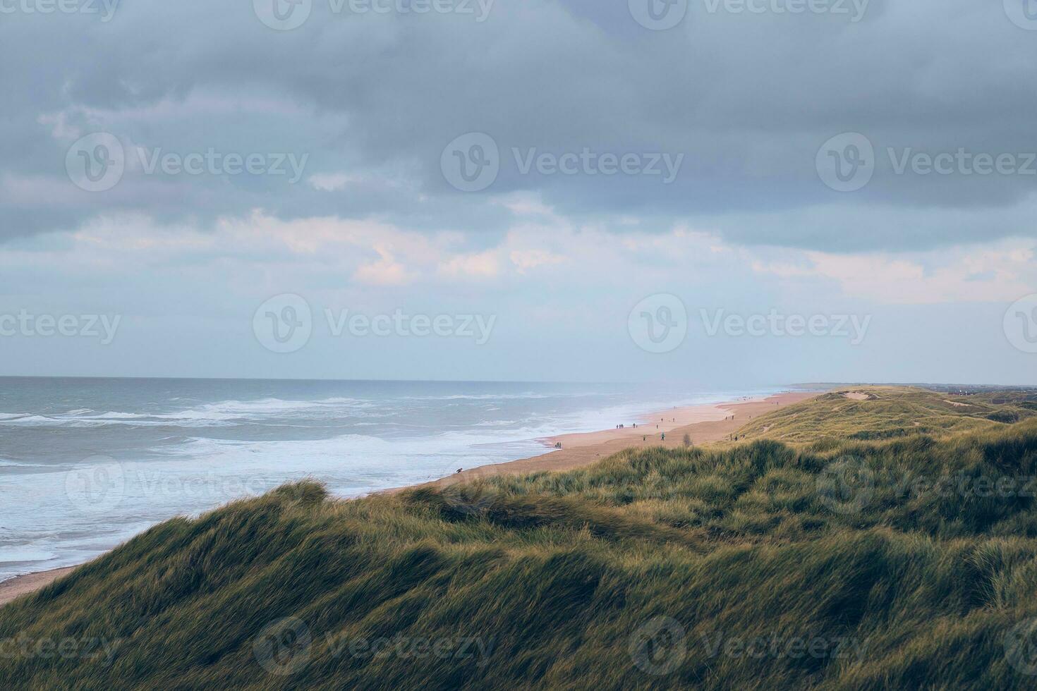 grande dune a il danese nord mare costa foto