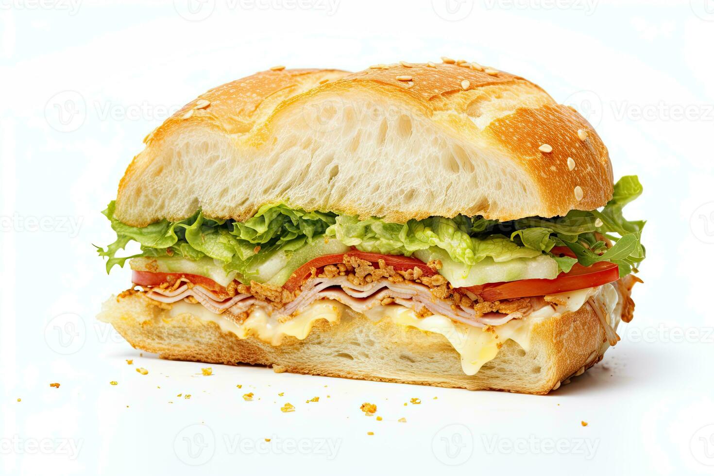 ai generato realistico Sandwich clipart foto