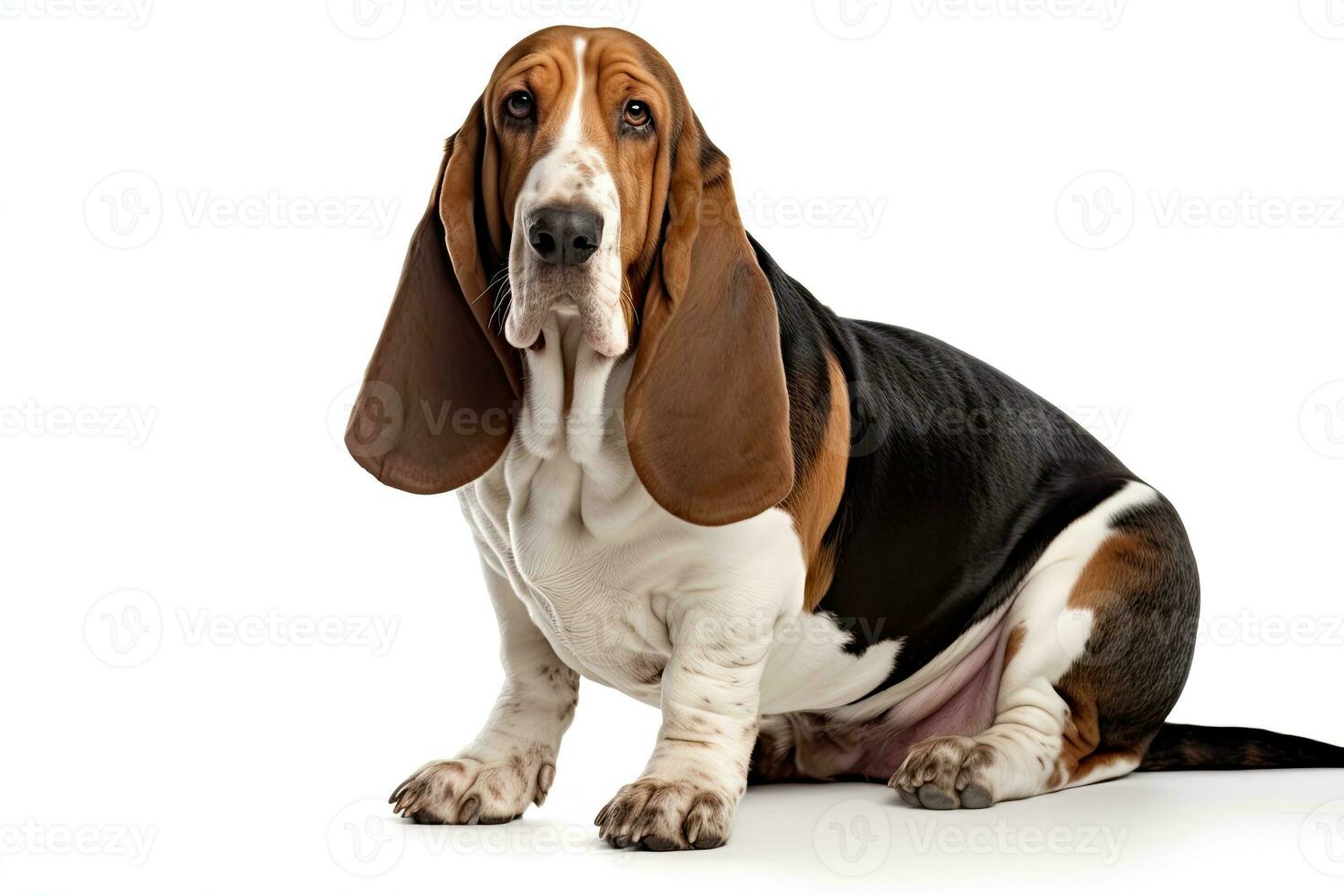 ai generato realistico bassetto cane da caccia clipart foto