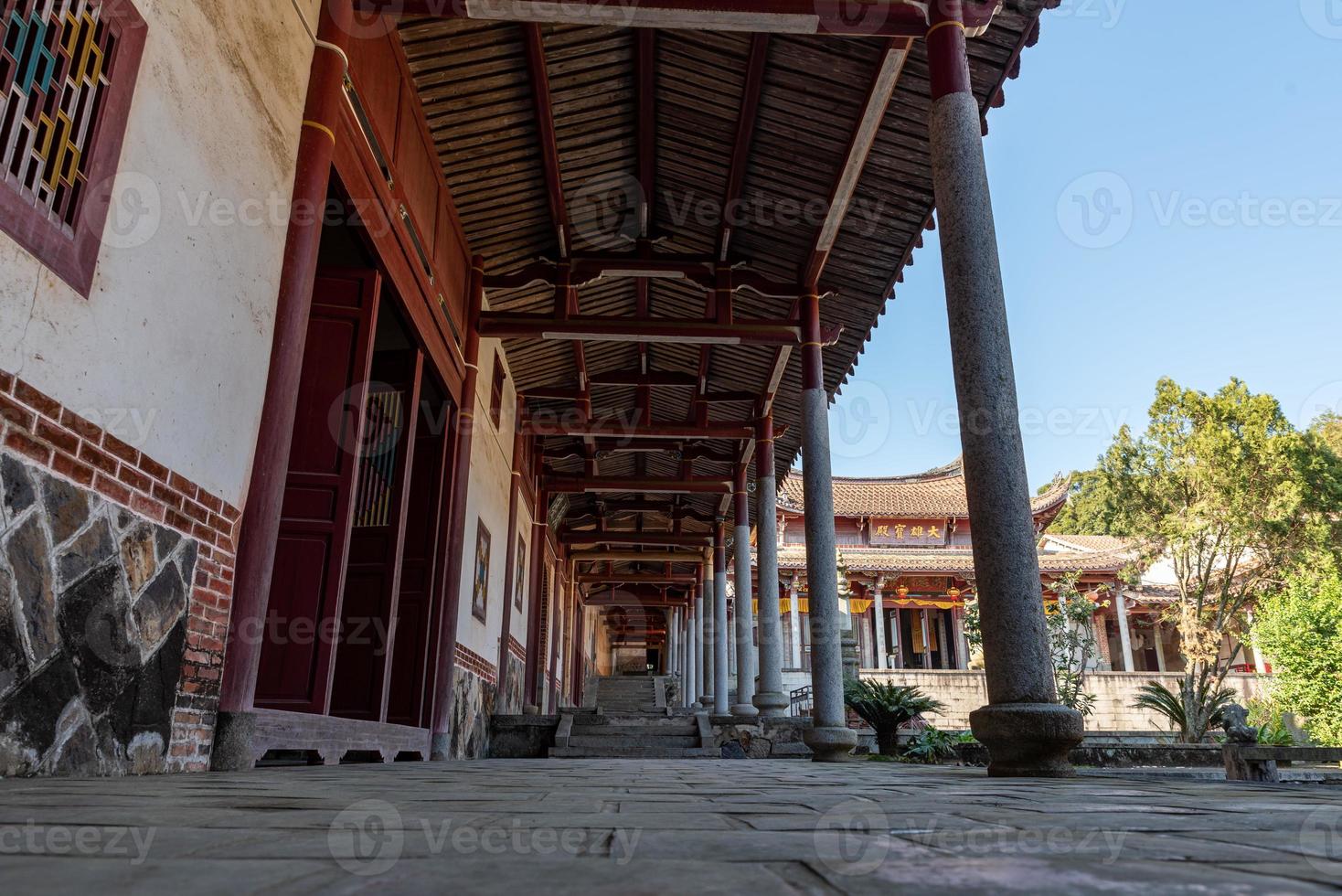 struttura locale dei templi buddisti tradizionali cinesi foto