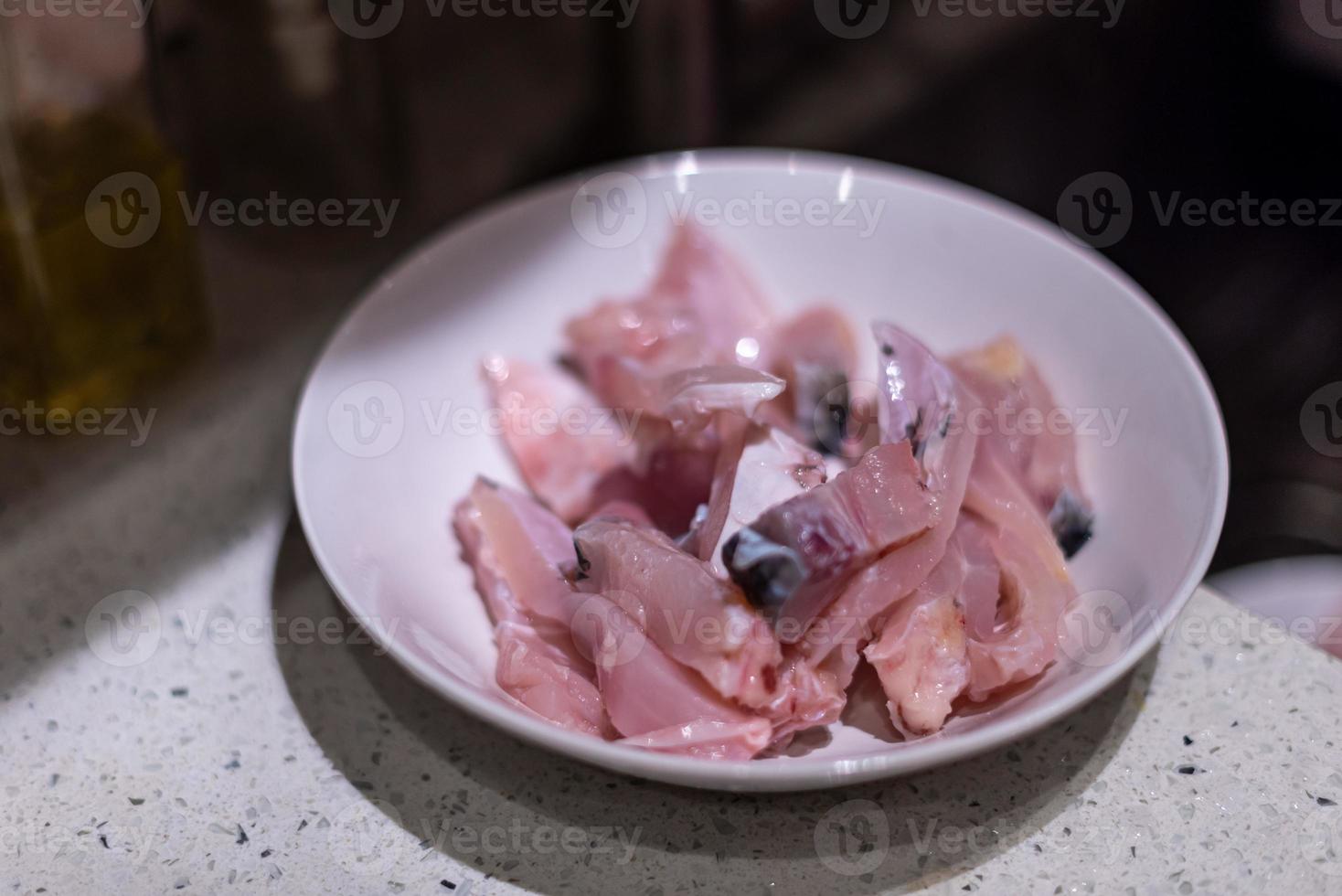 cena per riunioni di famiglia, ingredienti cinesi in preparazione foto