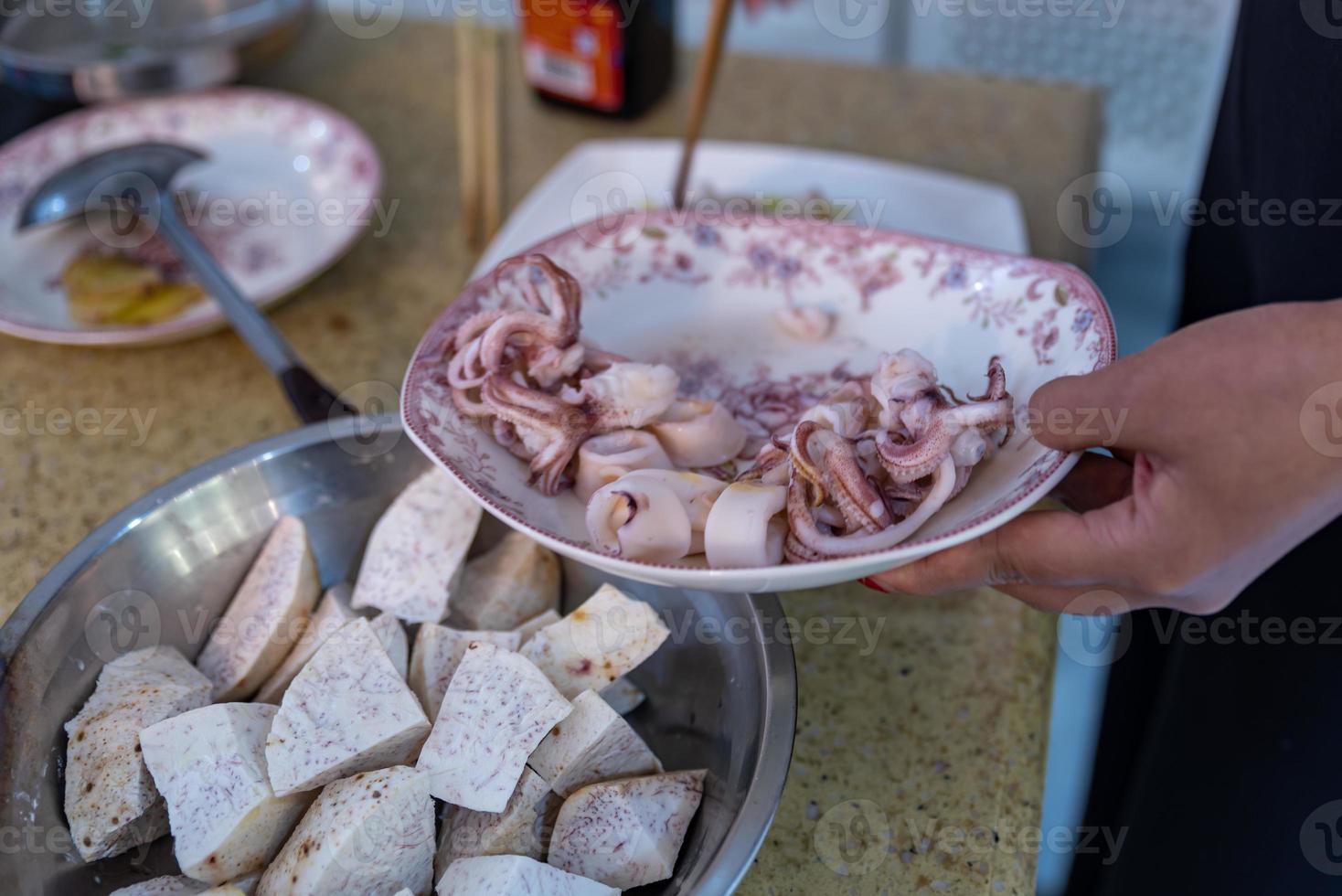 piatti cinesi per banchetti per riunioni di famiglia foto