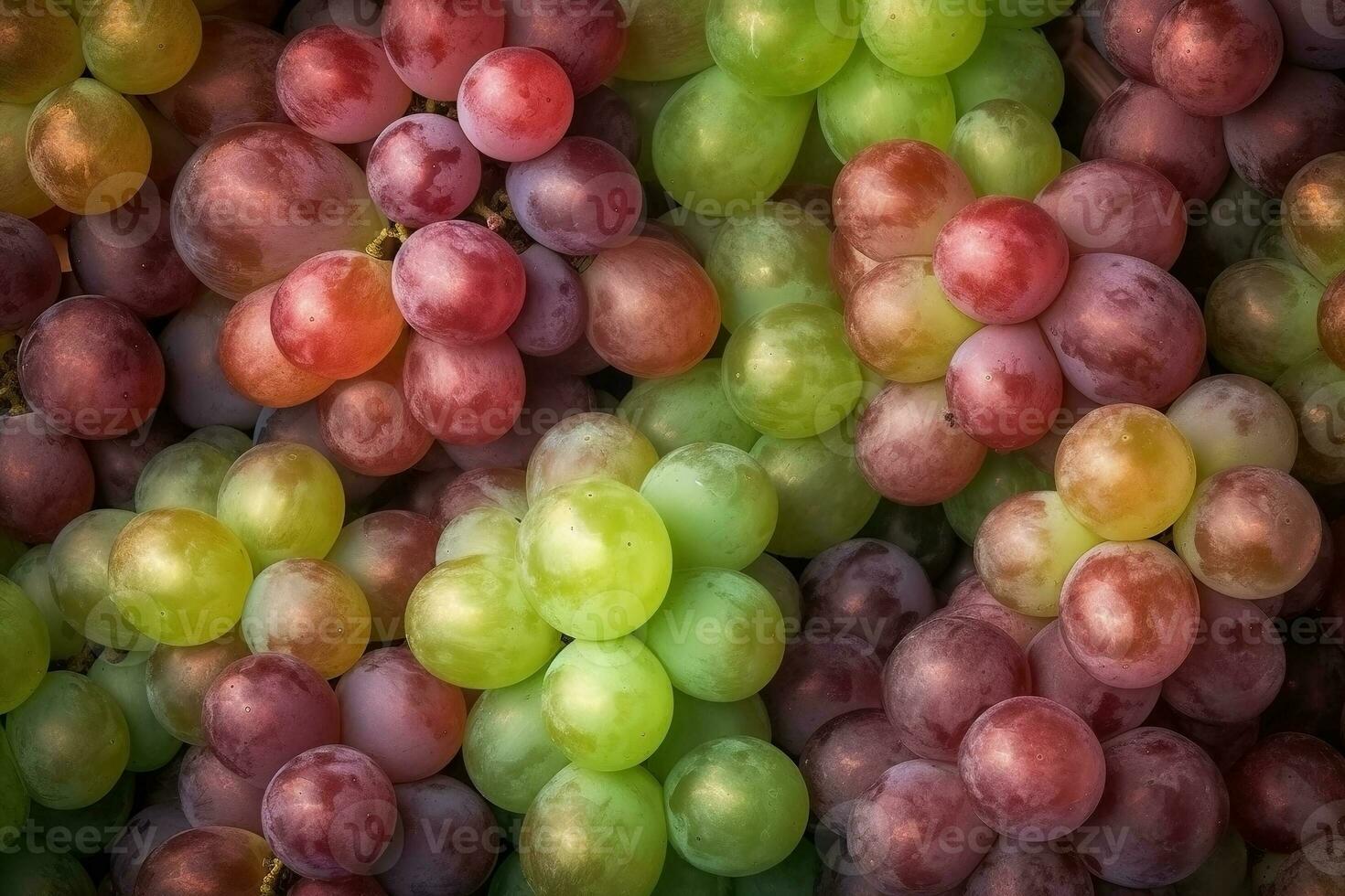 ai generato verde e nero uva come sfondo. superiore Visualizza di naturale uva, pieno schermo Immagine foto