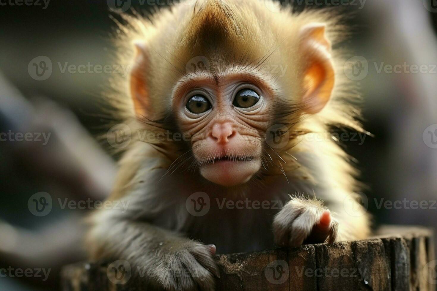 ai generato carino poco bambino capra nel il campo ai generato foto