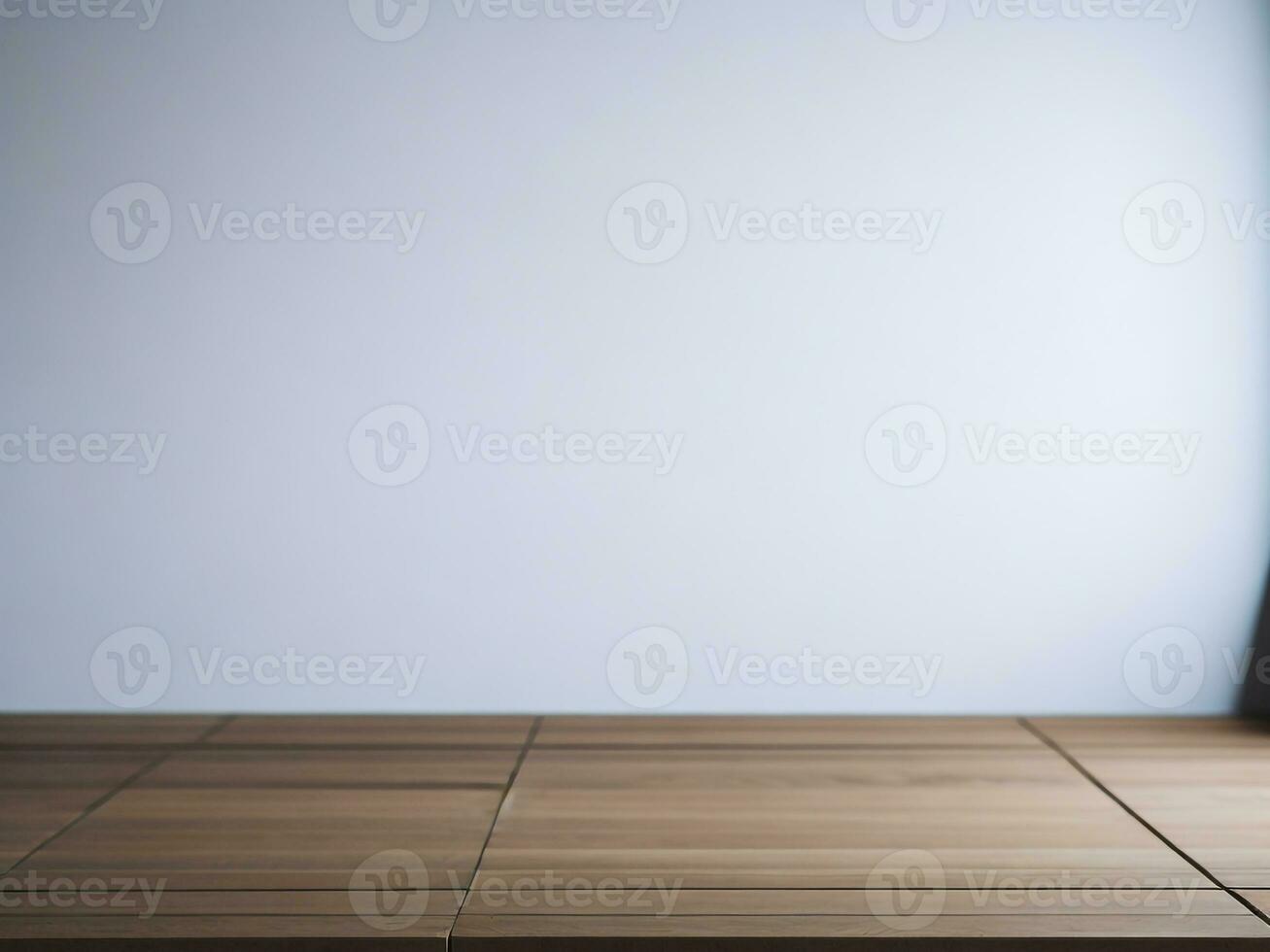 ai generato vuoto di legno tavolo su il bianca sfondo vicino su Visualizza. alto qualità foto