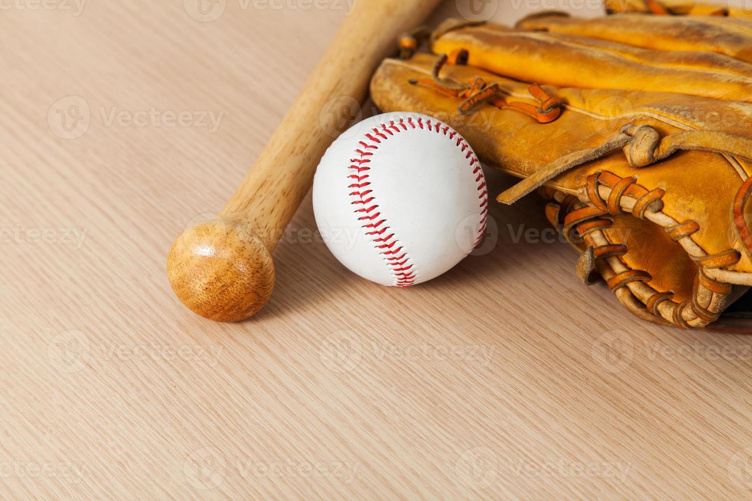 sfondo di attrezzature da baseball foto