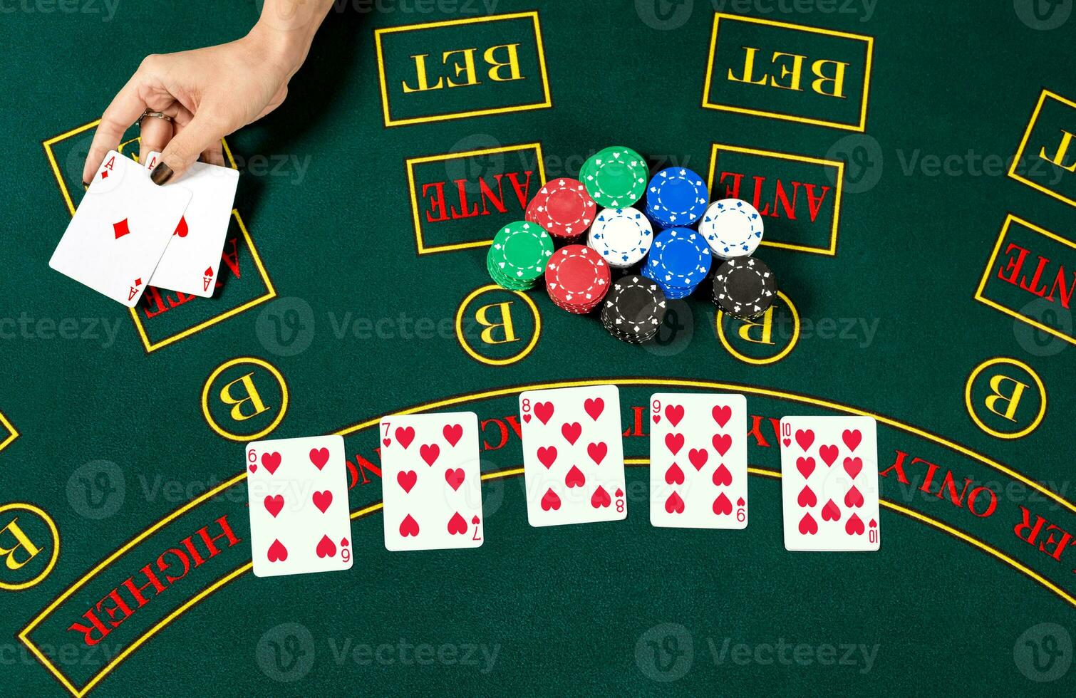 poker giocare a. carte foto