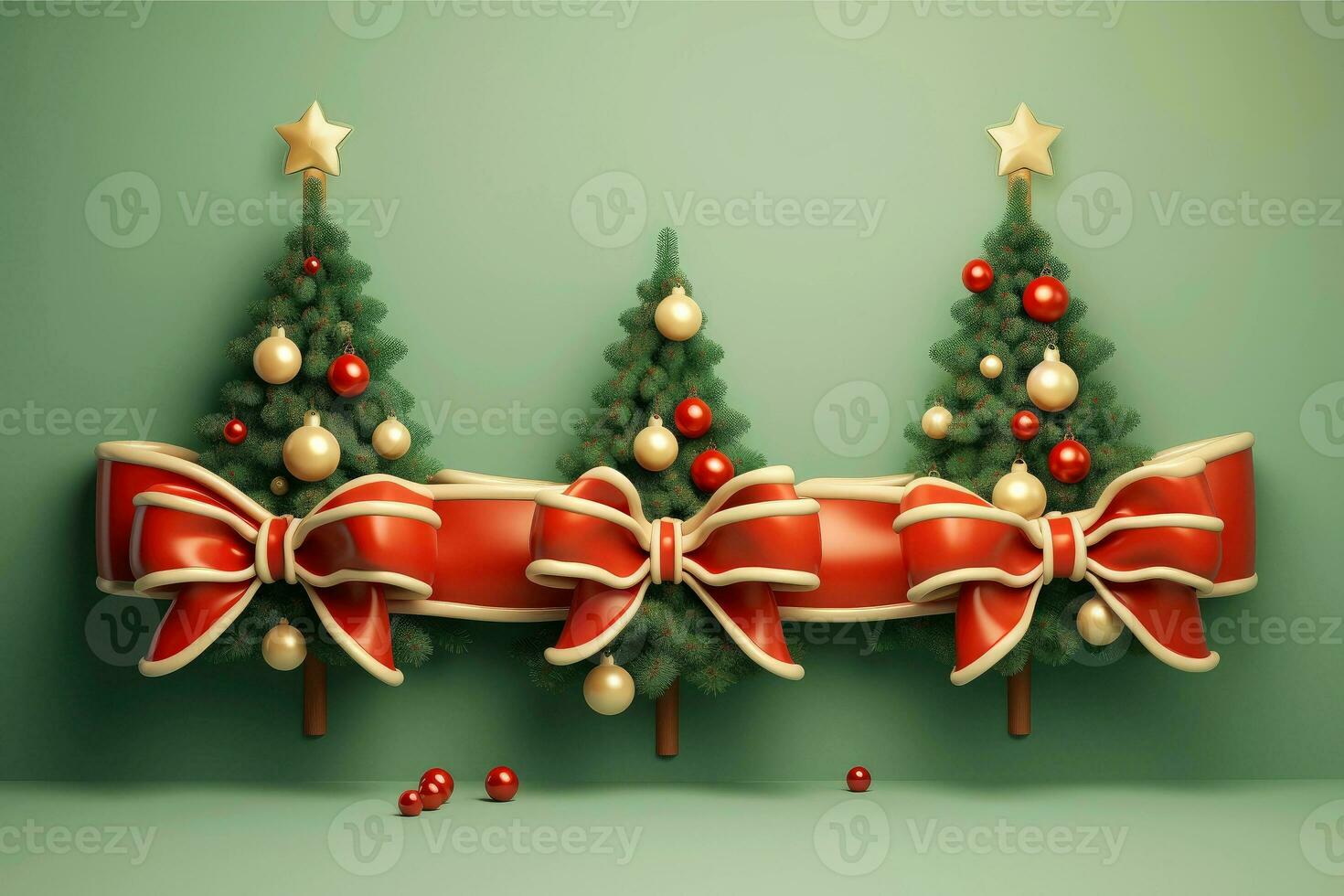 ai generato festivo composizione decorativo con Natale sfondo, generativo ai foto