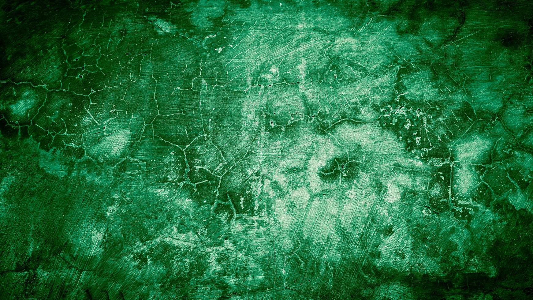 sfondo grunge della parete verde colorata. sfondo astratto foto