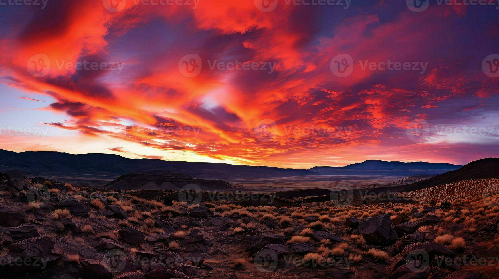 ai generato geologia basalto altopiano paesaggio foto