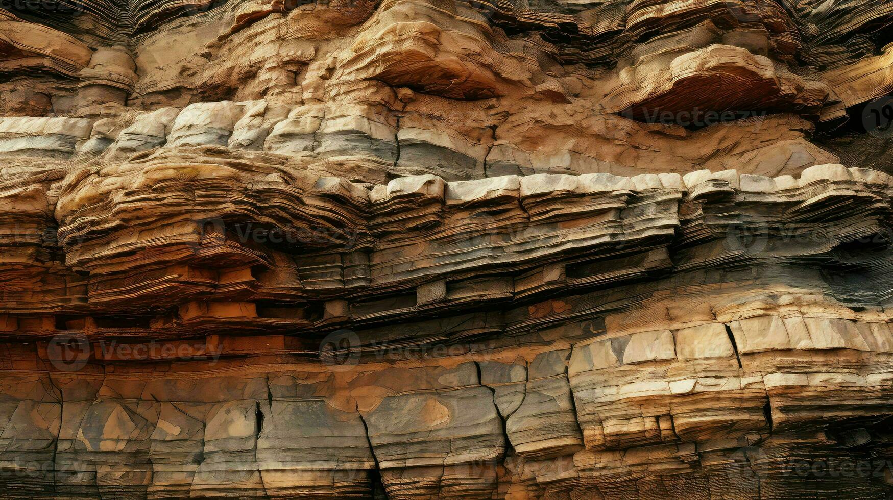 ai generato rocce mesa colline paesaggio foto