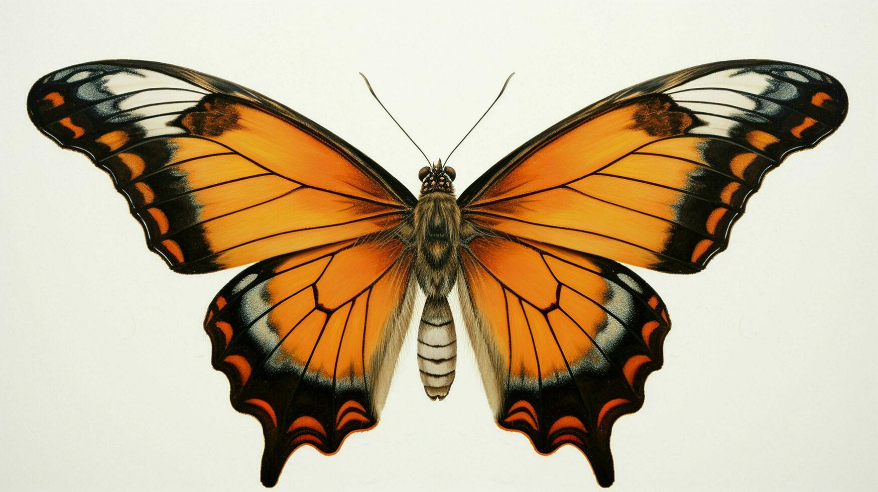 ai generato iper realistico illustrazioni di farfalla foto