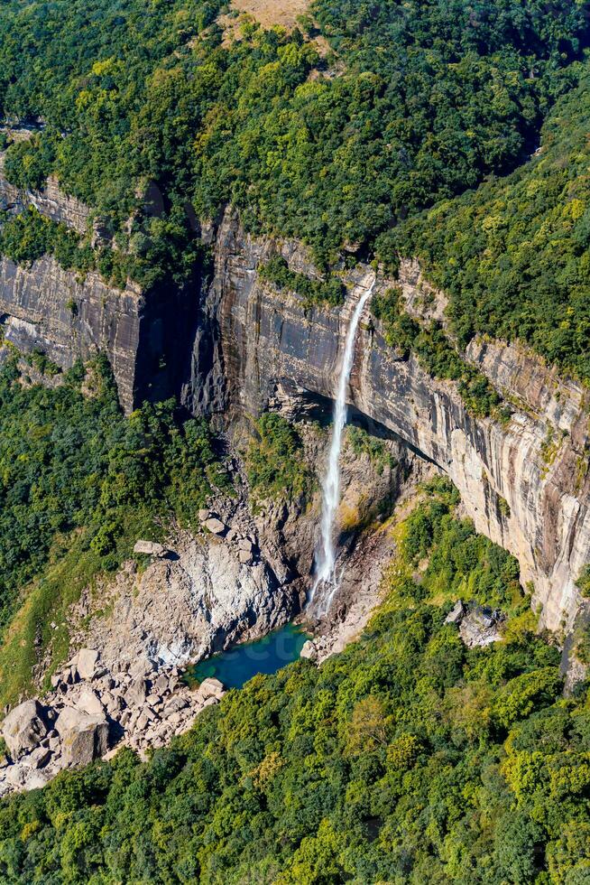 nohkalikai cascate Visualizza punto, nohkalikai strada, cherrapunji, meghalaya, India foto