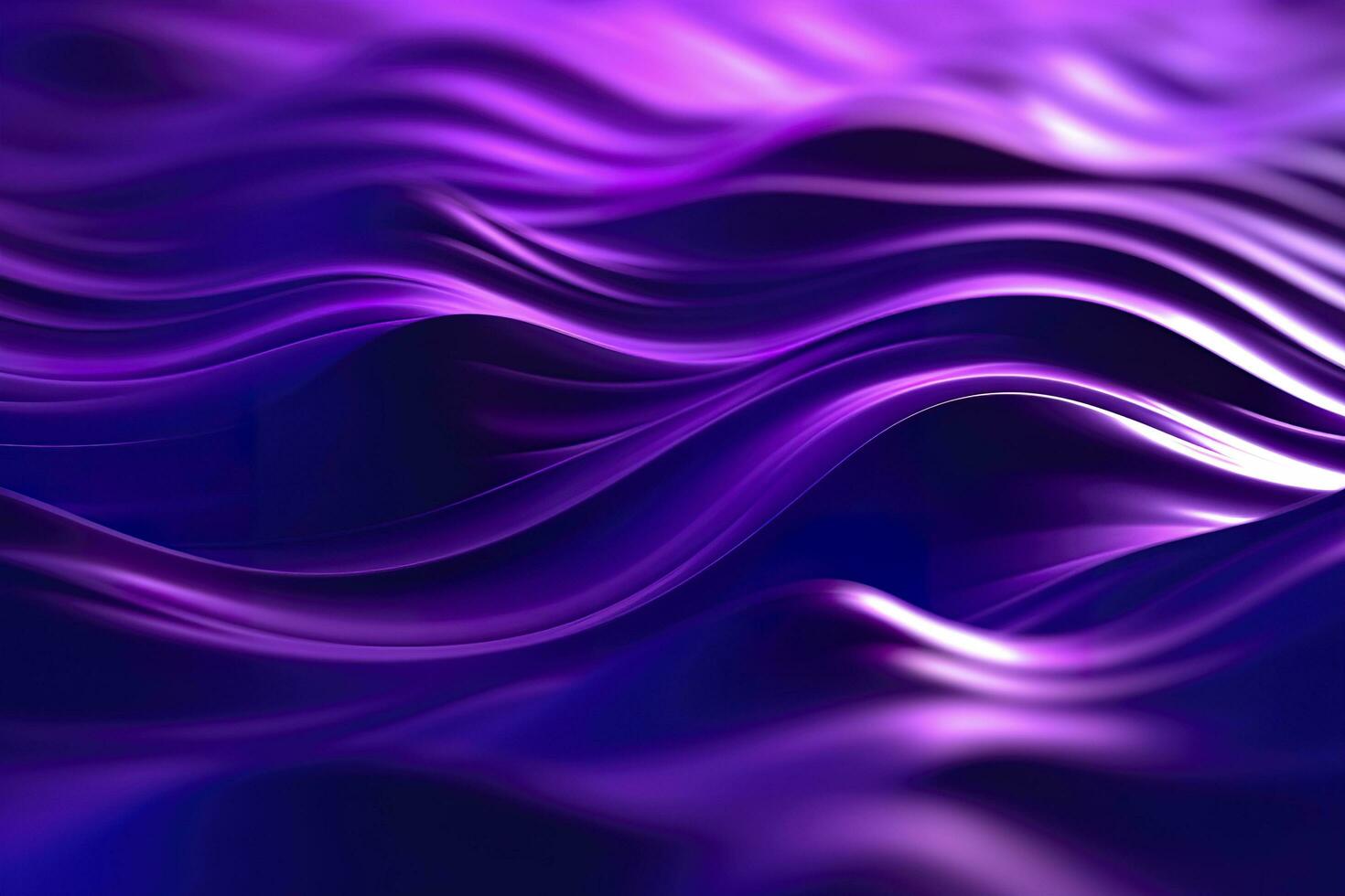 ai generato 3d esegue il rendering tecnologico onde con viola, e vivace colori. ai generativo foto