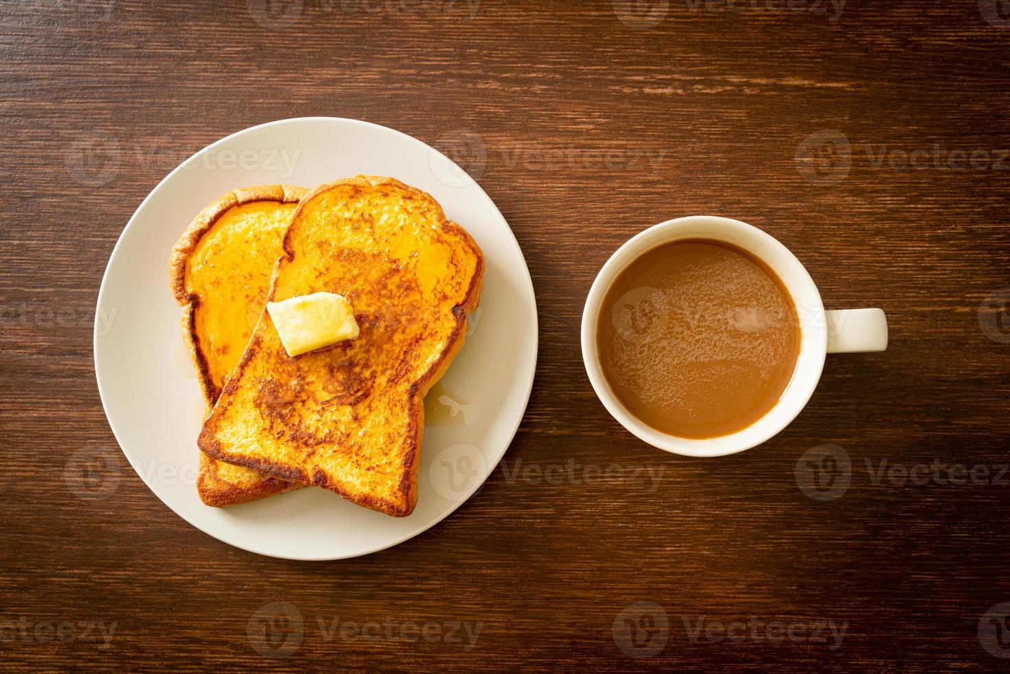 french toast con burro e miele foto