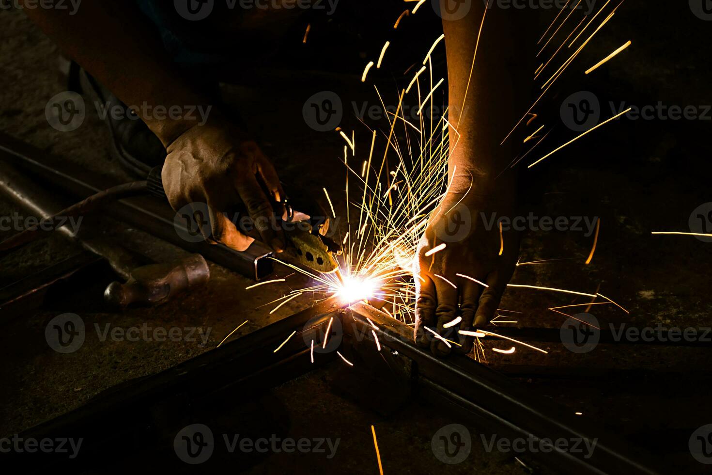 saldatori collegamento il acciaio industria foto