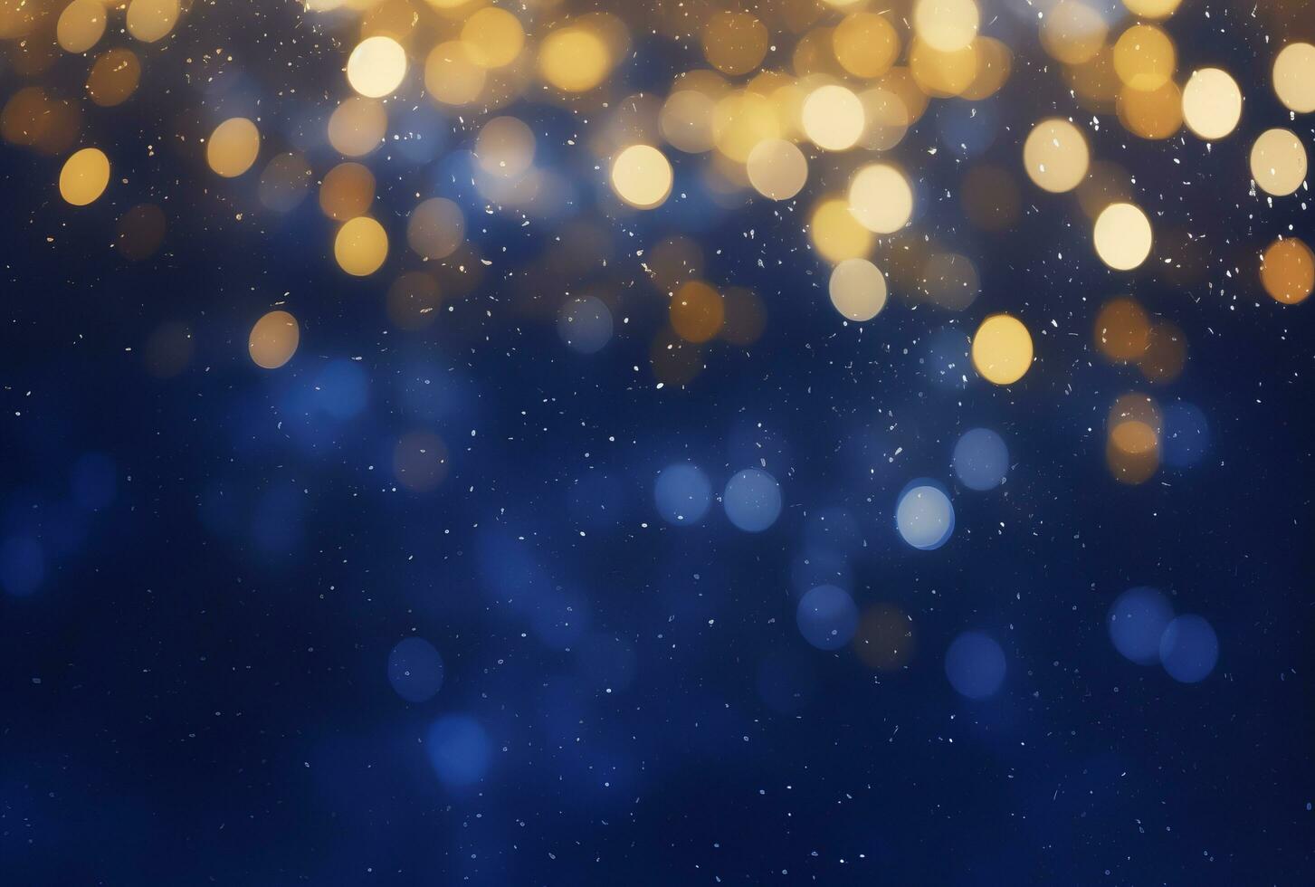 ai generato sfocatura giallo bokeh leggero sfondo Natale e nuovo anno vacanza sfondo foto