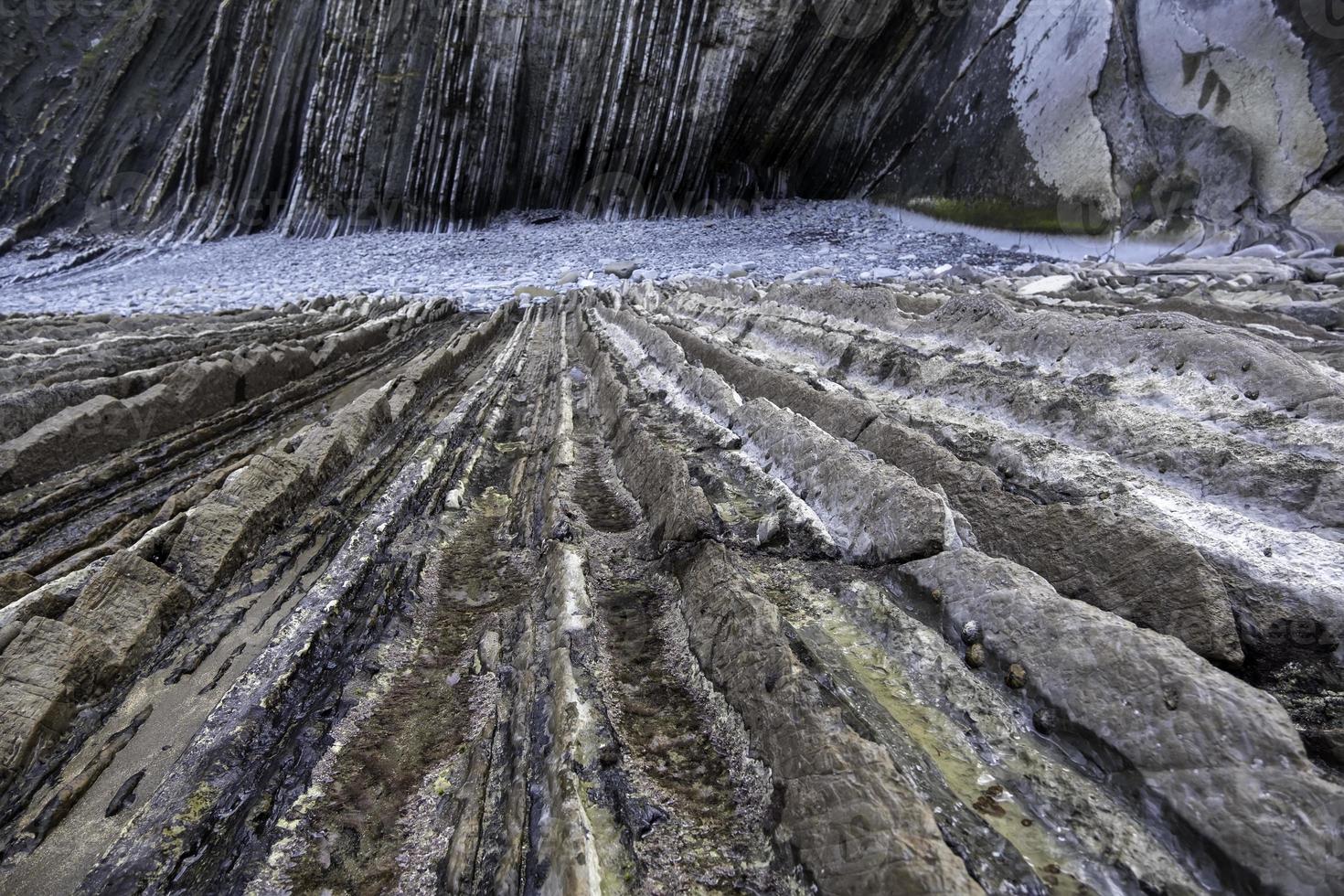 spiaggia di zumaia in spagna foto