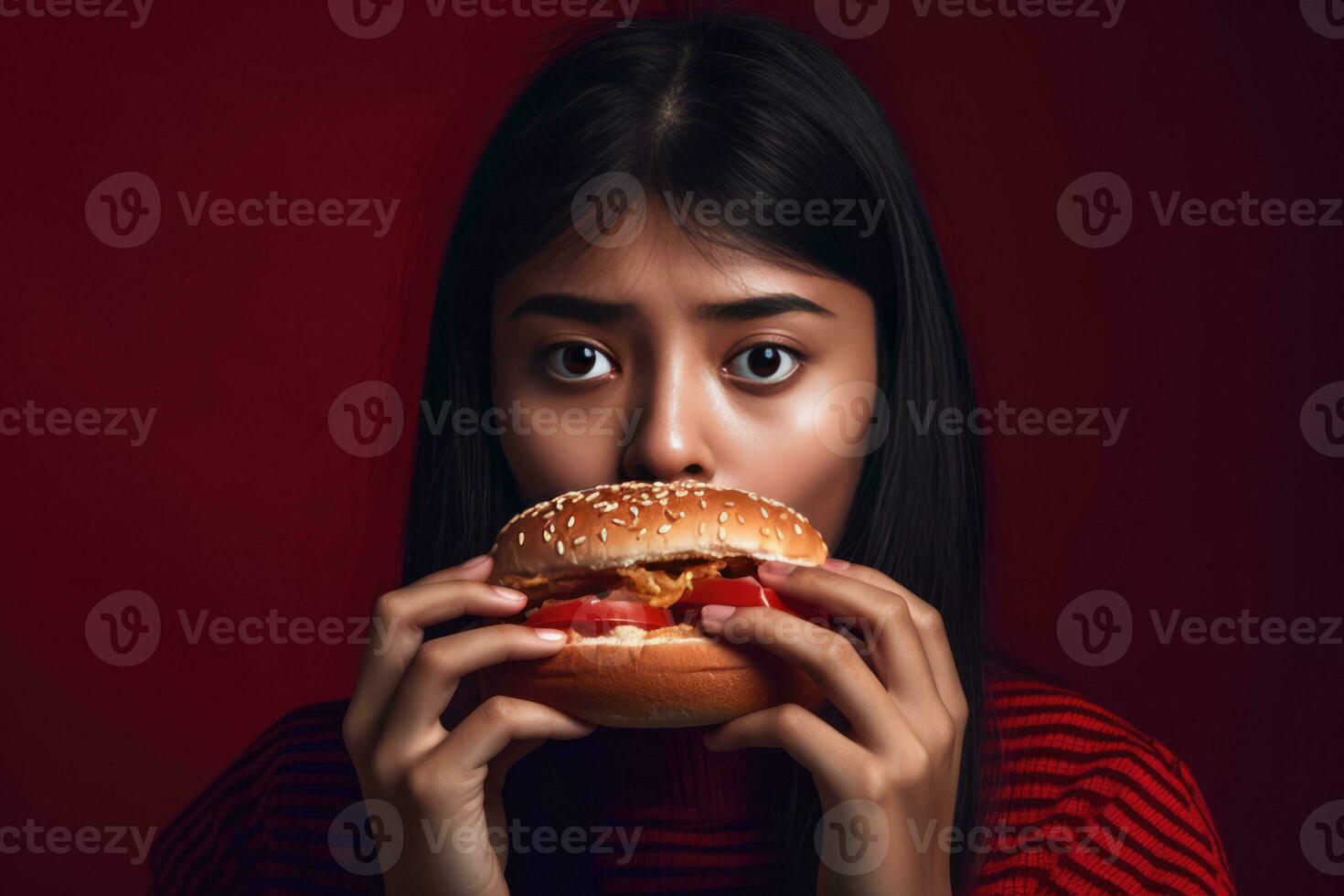 ai generato il finale ripieno di hamburger Esperienza foto