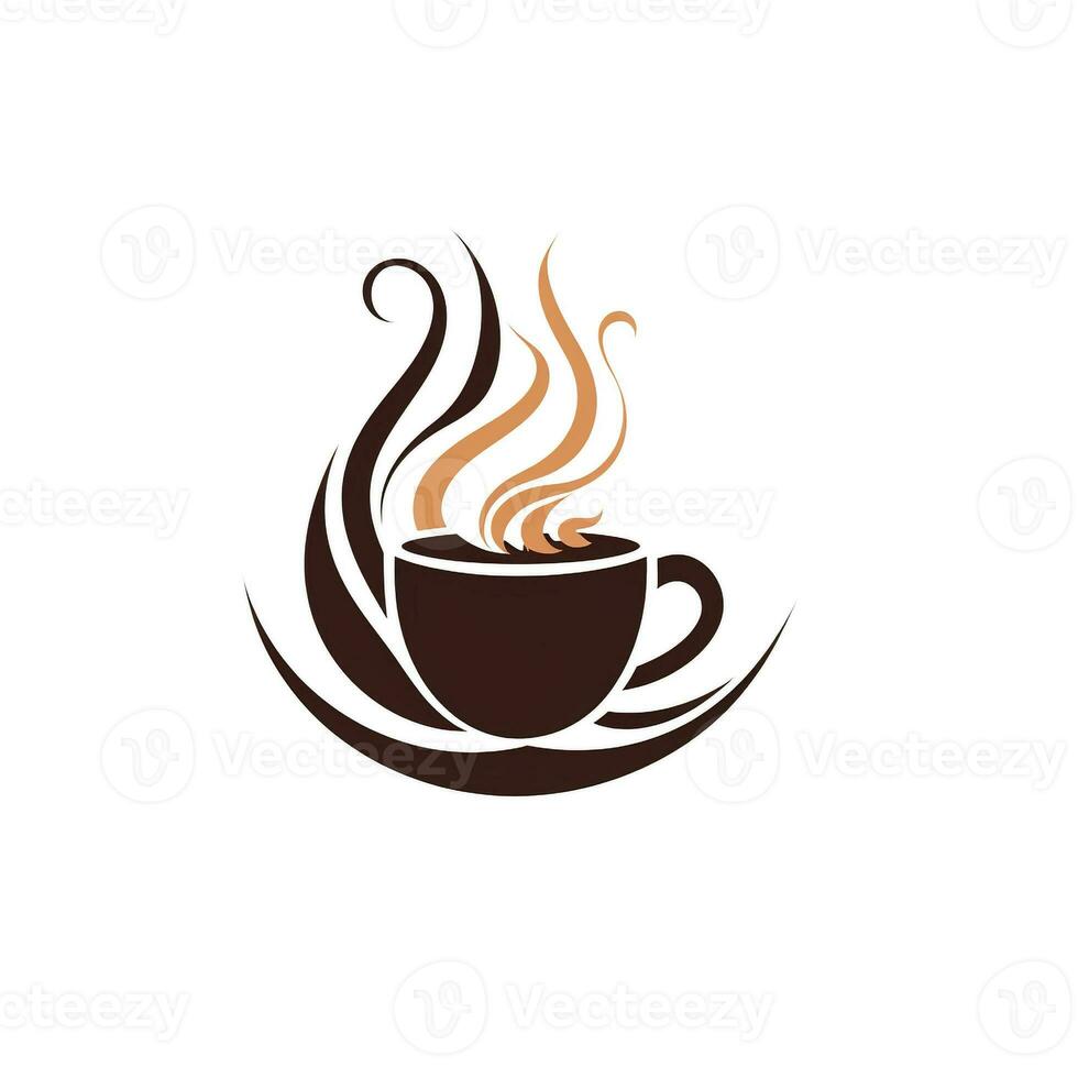 ai generato emblema logo di un' tazza di caffè. generativo ai foto