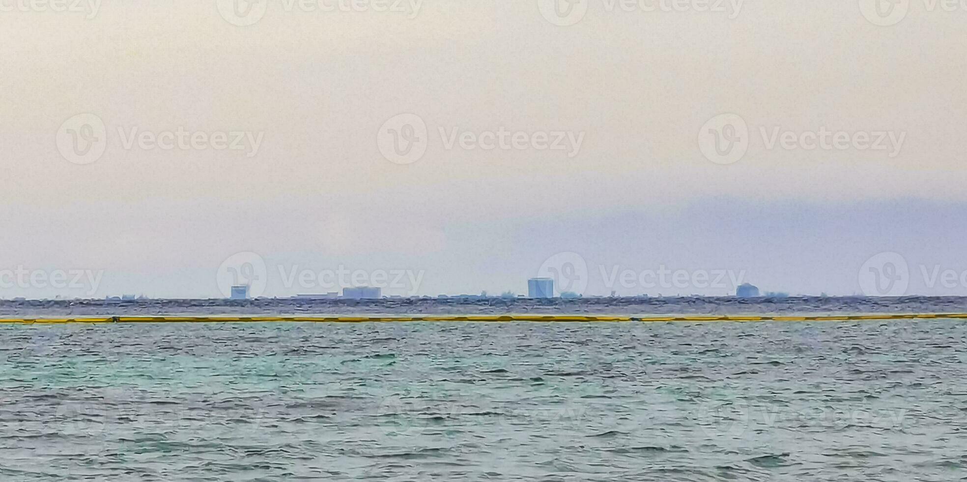 tropicale caraibico mare panorama Visualizza per cozumel isola paesaggio urbano Messico. foto