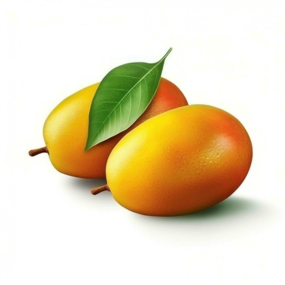 ai generato Mango manghi frutta isolato foto