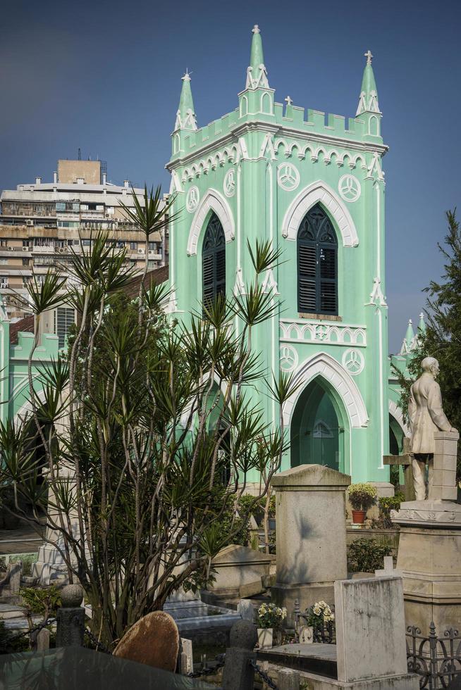 macao, cina, 2021 - st. chiesa in stile coloniale portoghese di Michael foto