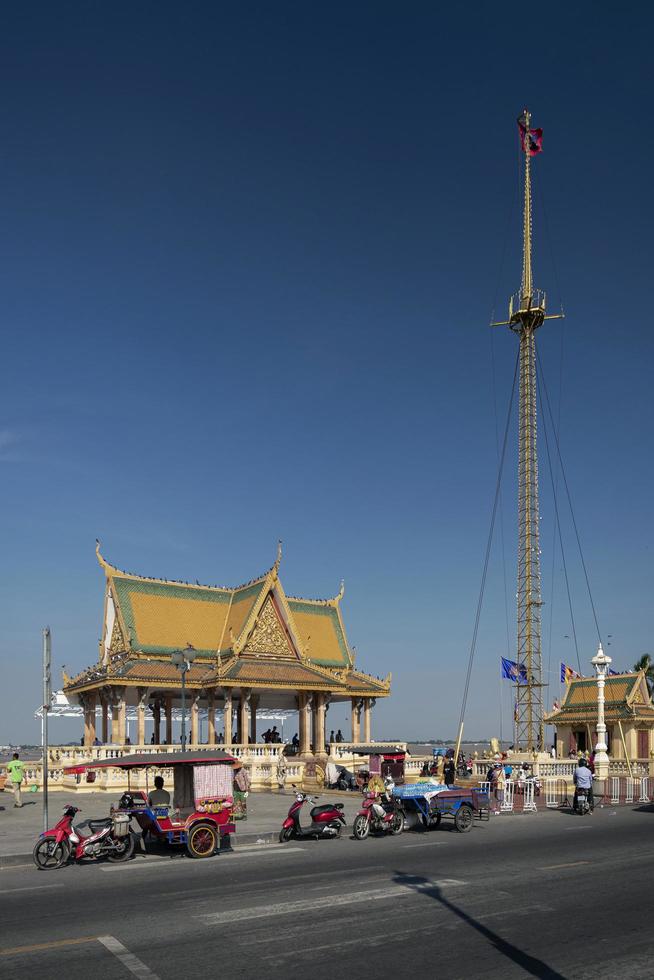 Phnom Penh, Cambogia, 2021 - punto di riferimento del santuario di Preah ang Dorngkeu foto