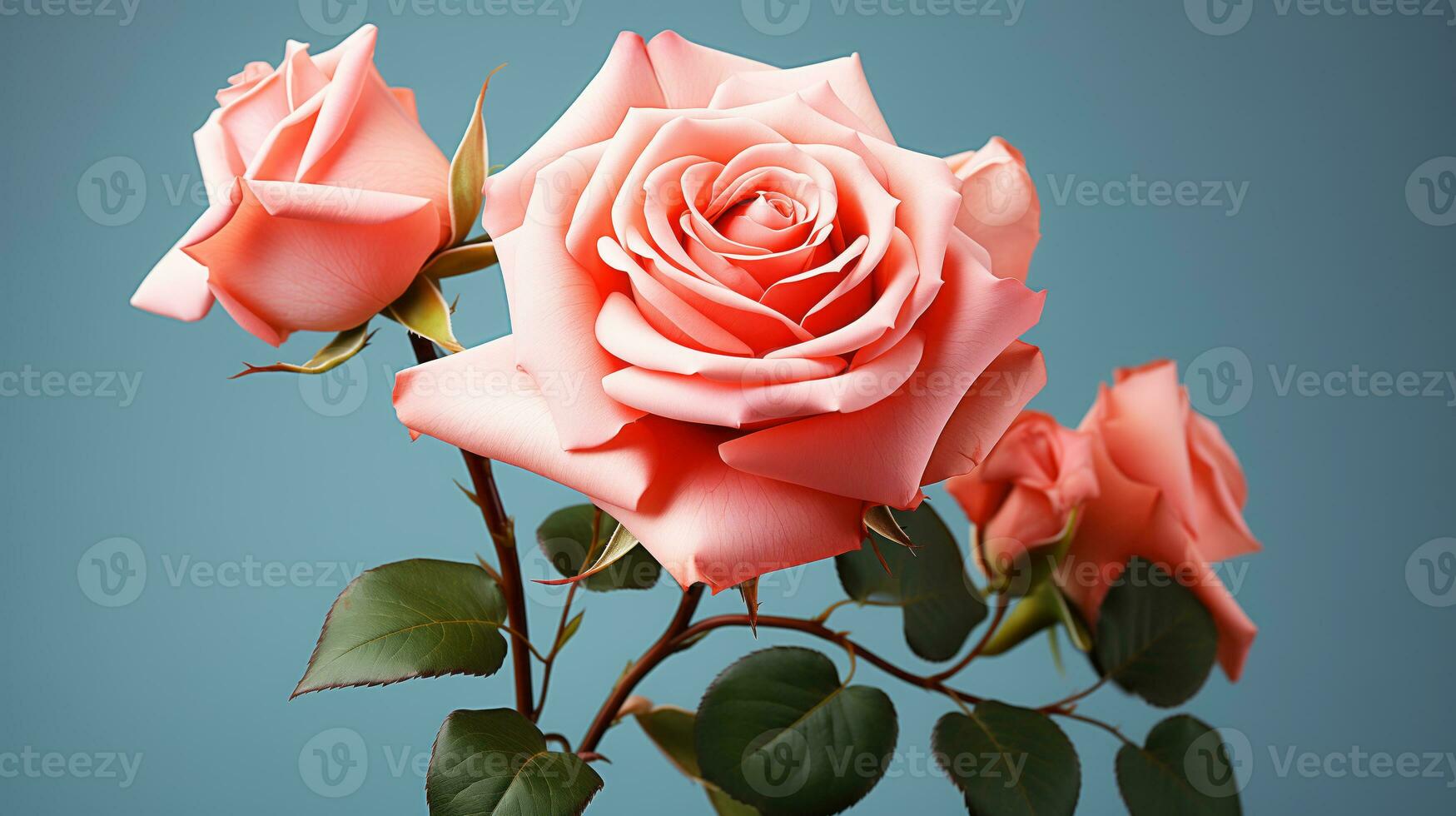 ai generato San Valentino giorno sfondo con cuore sagomato caramelle e tazza di tè. foto