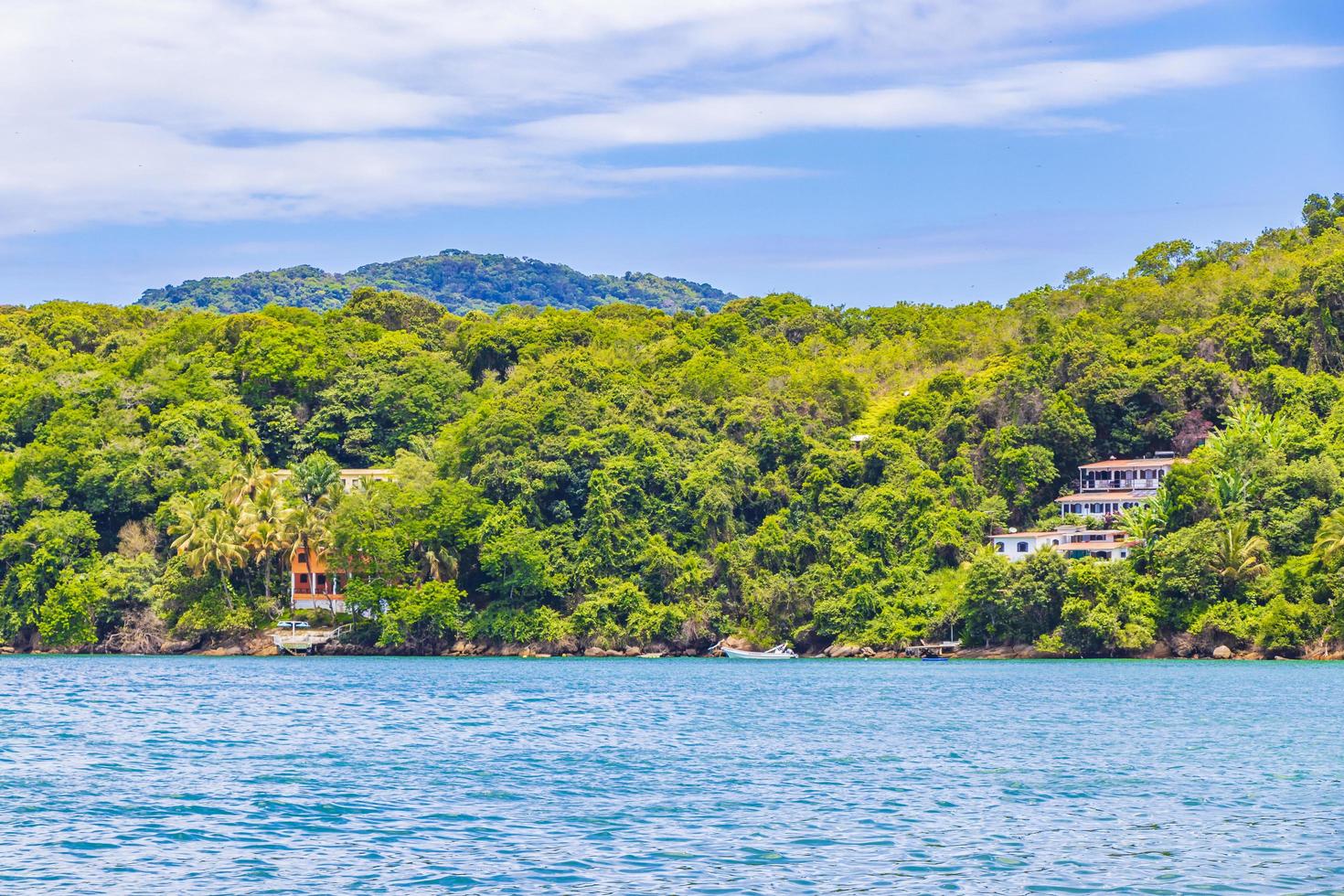 grande isola tropicale ilha grande praia de palmas beach brasile. foto