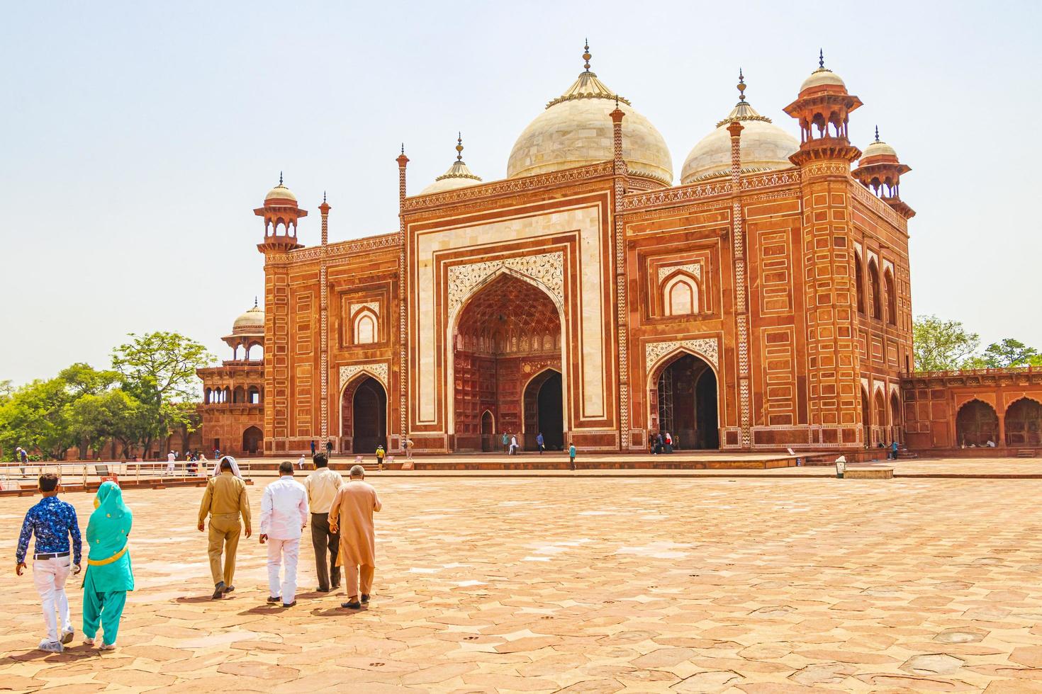 Uttar Pradesh, India, 10 maggio 2018 - grande cancello in agra Uttar Pradesh, India foto