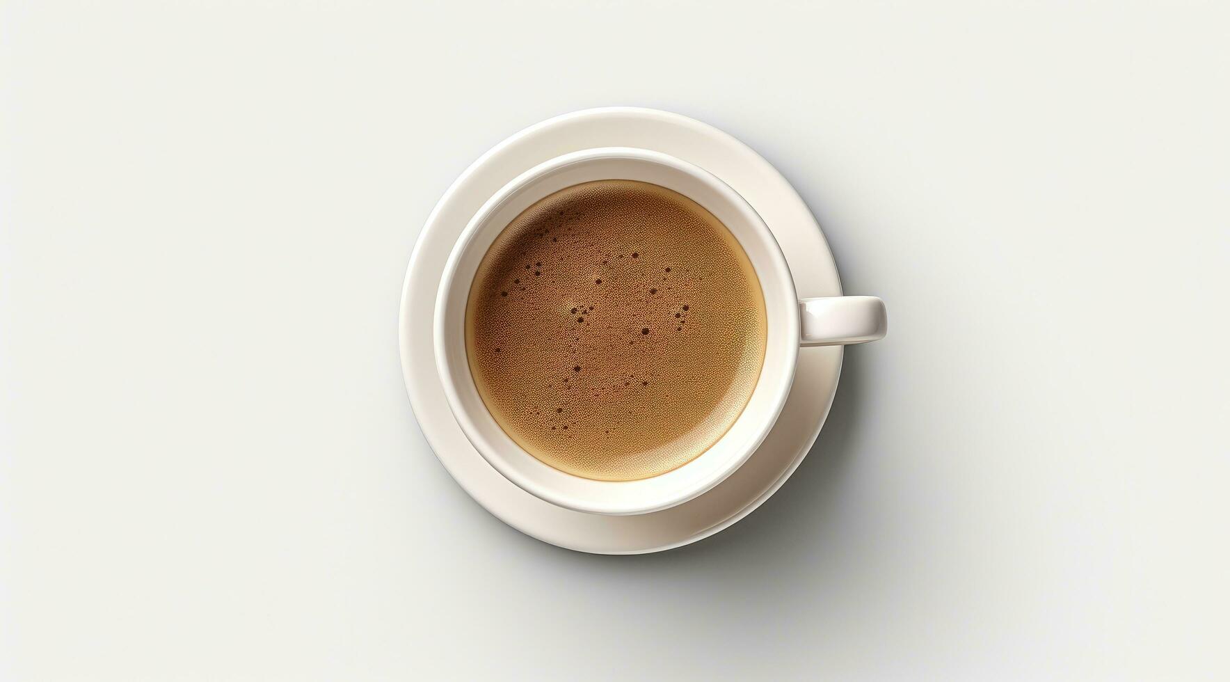 ai generato caffè tazza vuoto modello superiore Visualizza foto