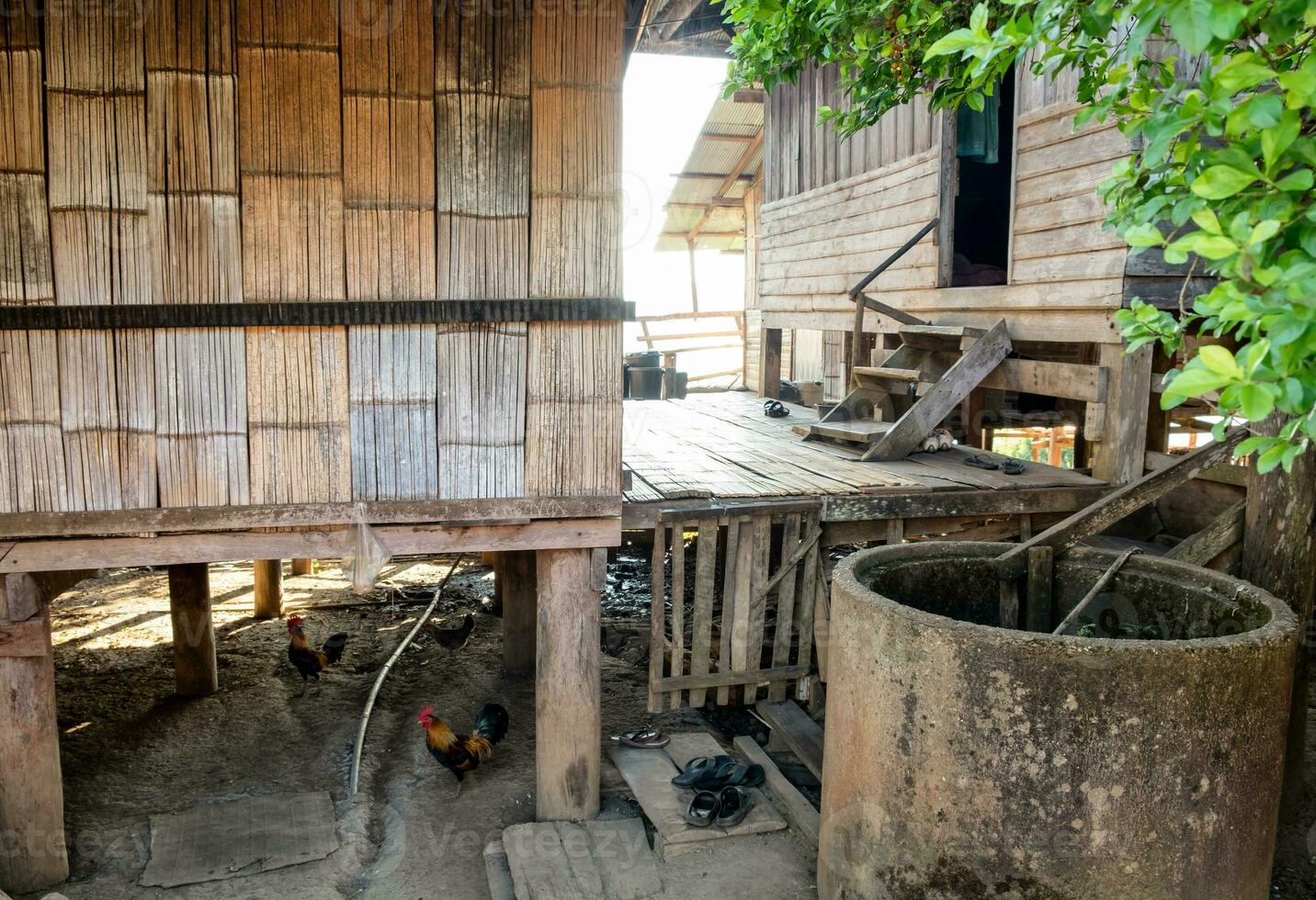 tribale di legno Casa tradizionale foto