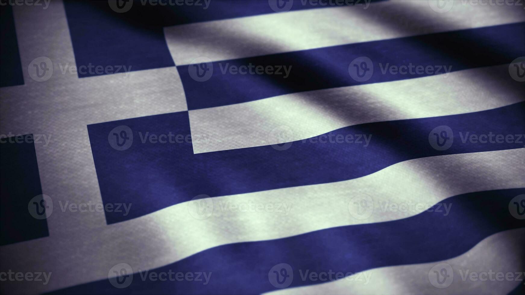 un animazione di il bandiera di Grecia. bandiera di Grecia agitando foto